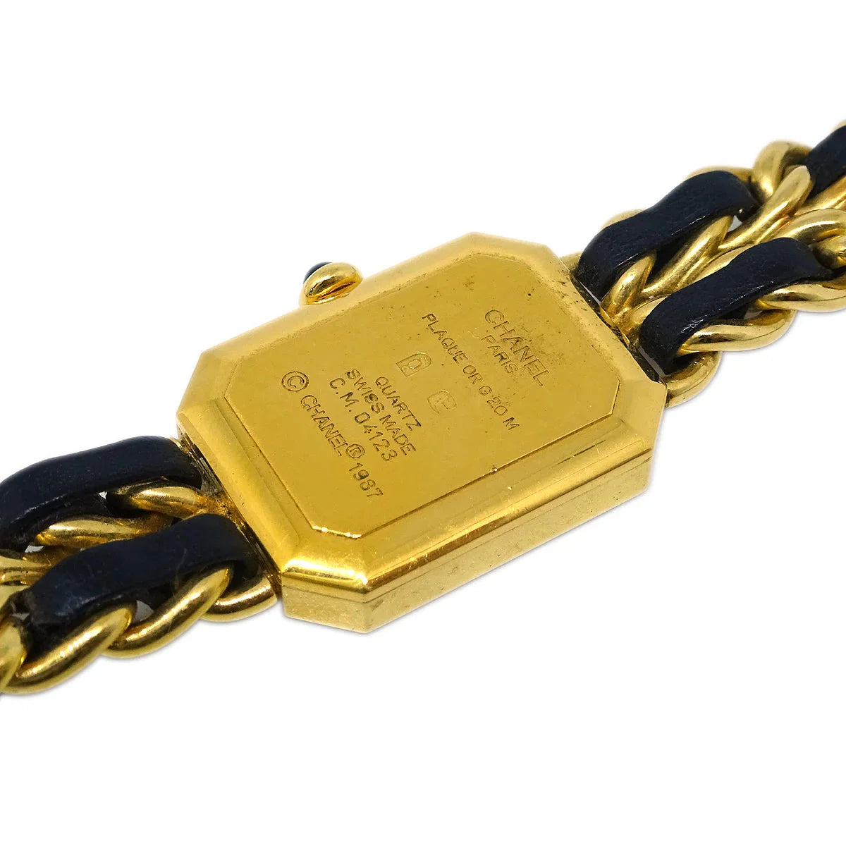 Chanel Premiere Watch Gold Black #XL