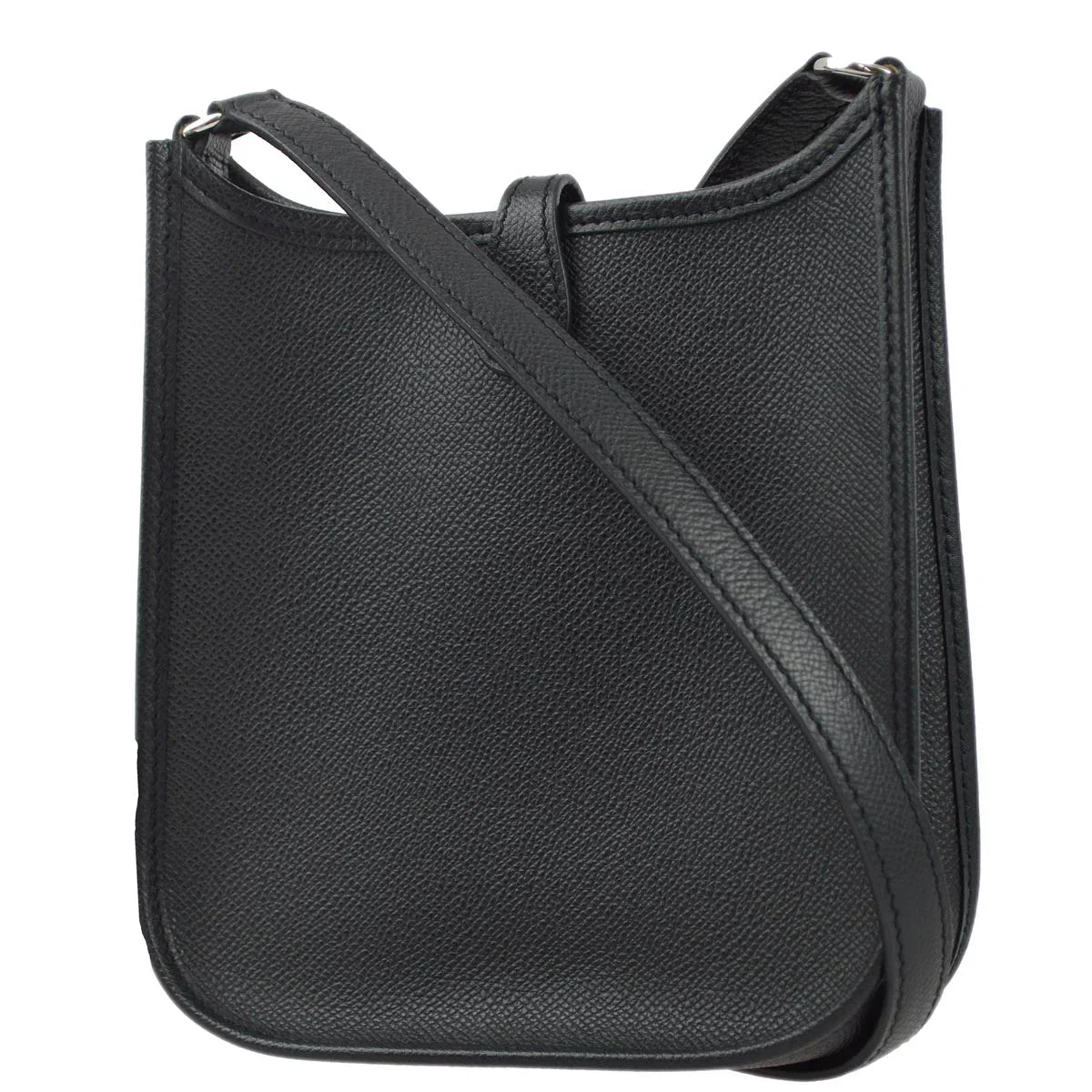 Hermes 2004 Black Epsom Evelyne TPM Shoulder Bag