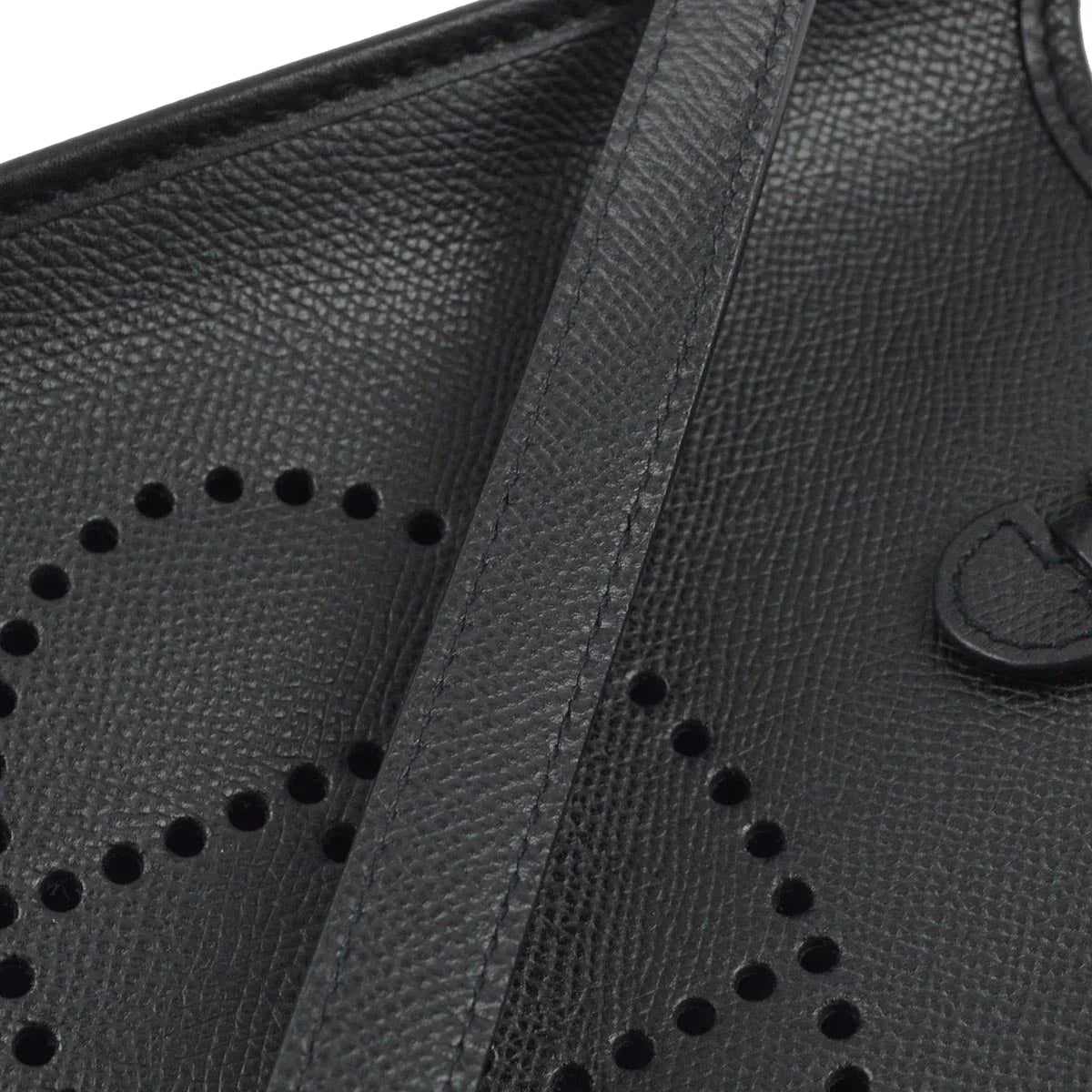 Hermes 2004 Black Epsom Evelyne TPM Shoulder Bag