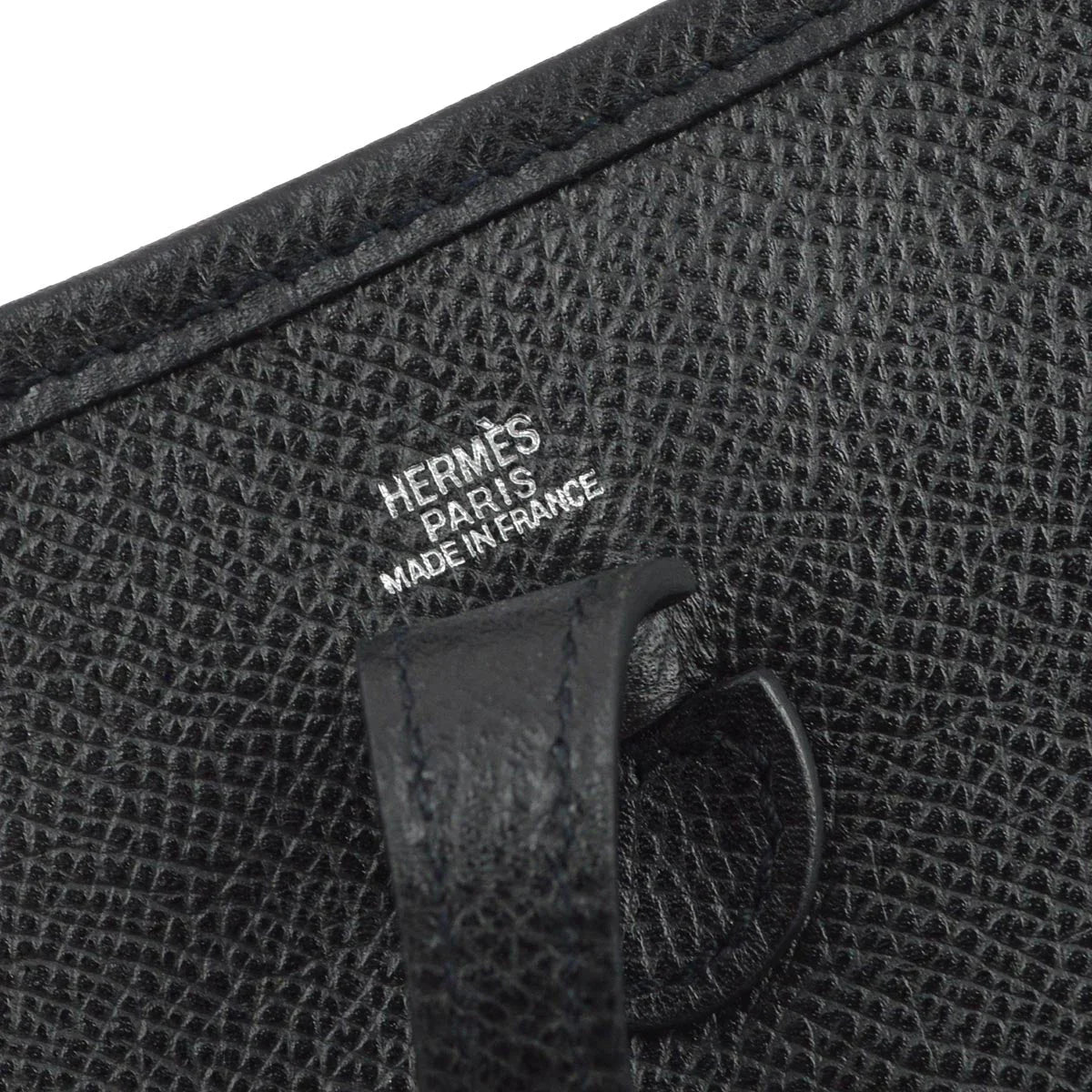 Hermes 2004 Black Epsom Evelyne TPM Shoulder Bag