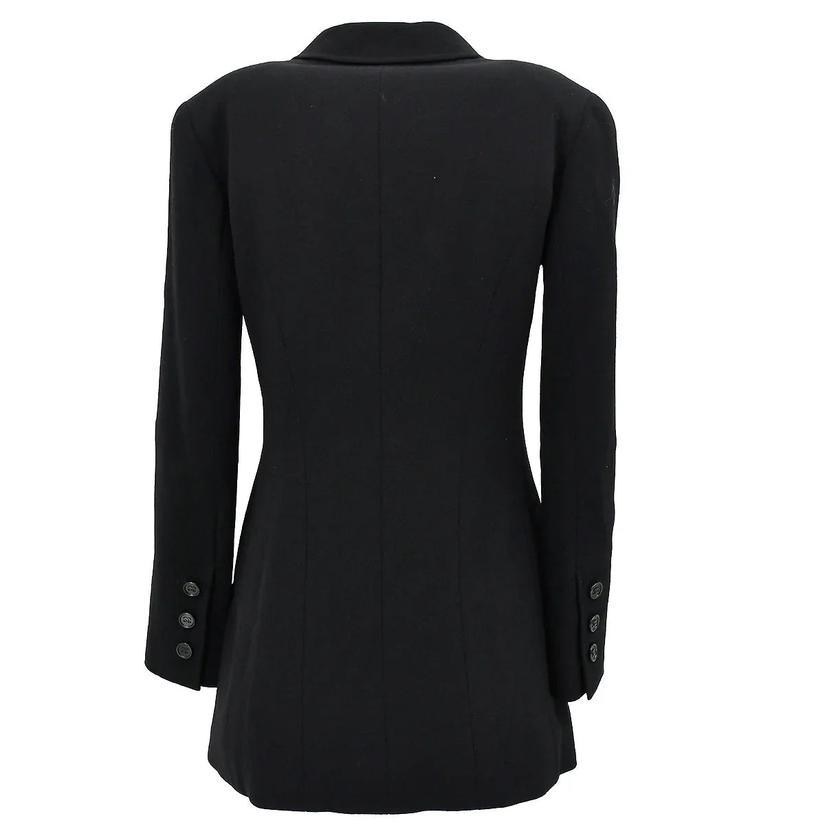 Chanel Single Breasted Jacket Black