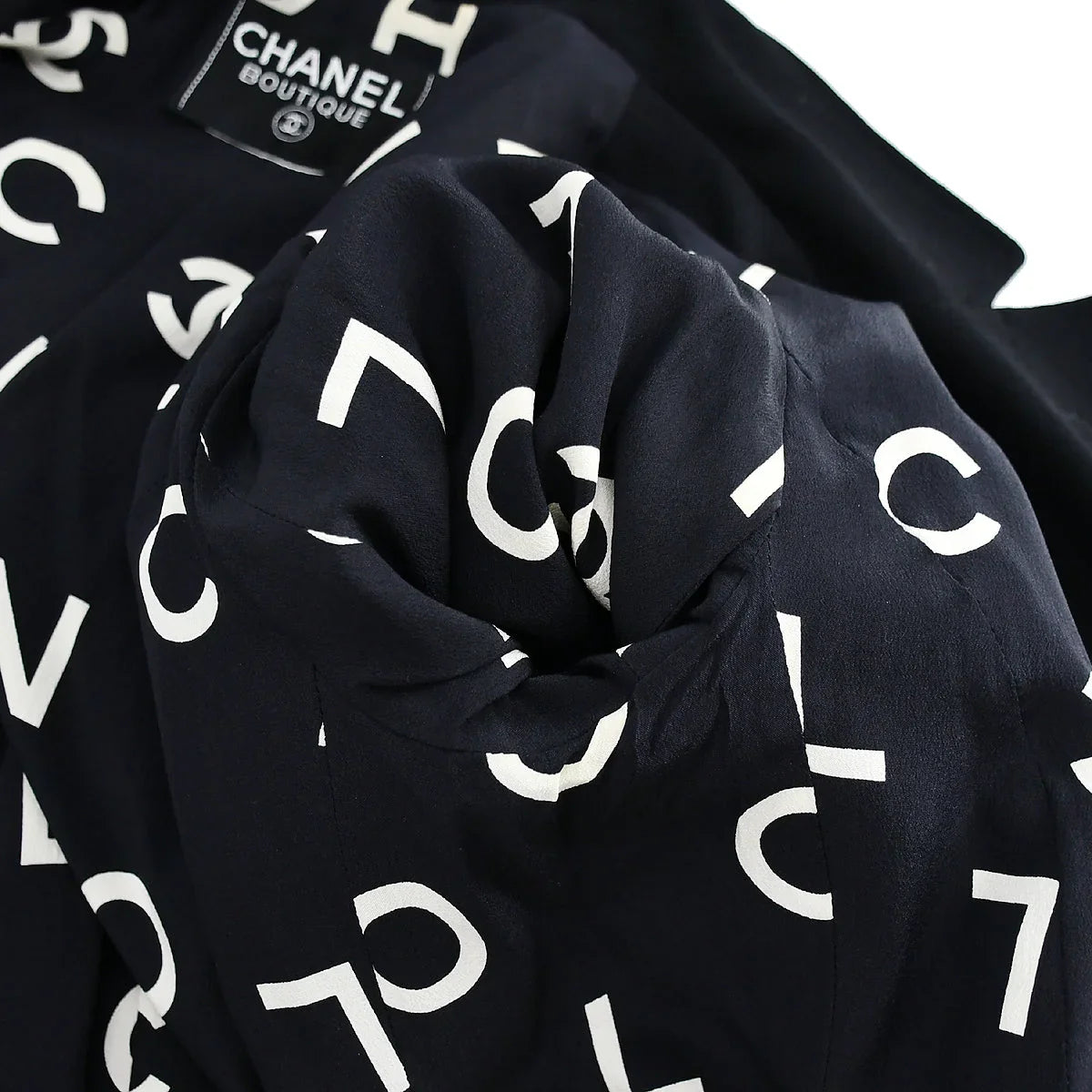 Chanel Single Breasted Jacket Black