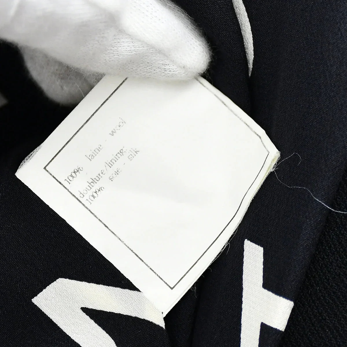 Chanel Single Breasted Jacket Black