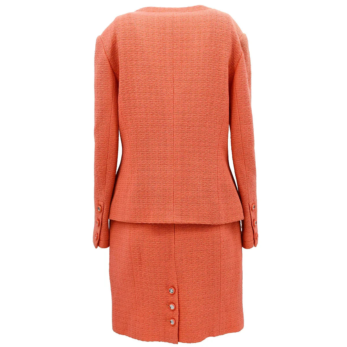 Chanel Setup Suit Jacket Skirt Pink 95C #44