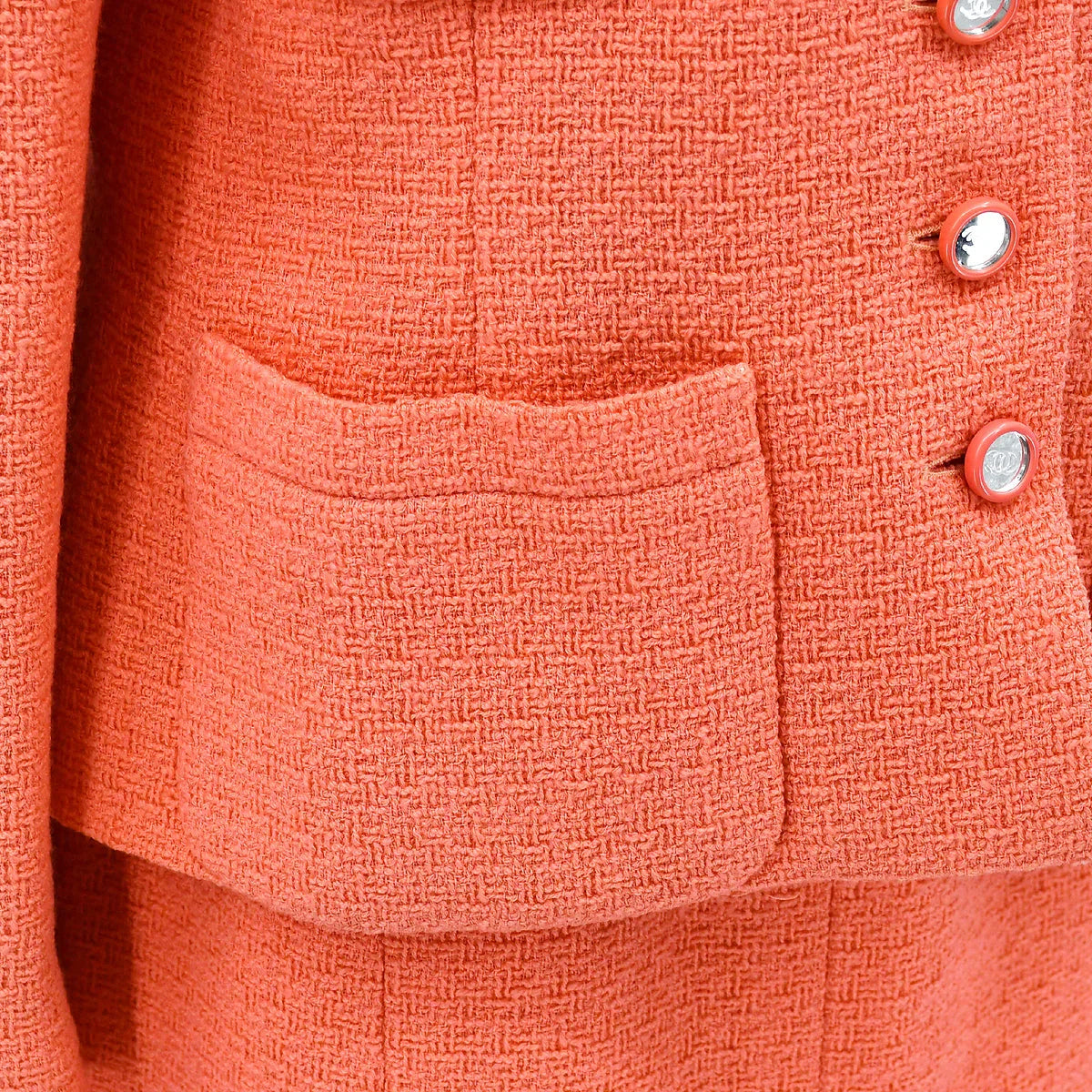 Chanel Setup Suit Jacket Skirt Pink 95C #44