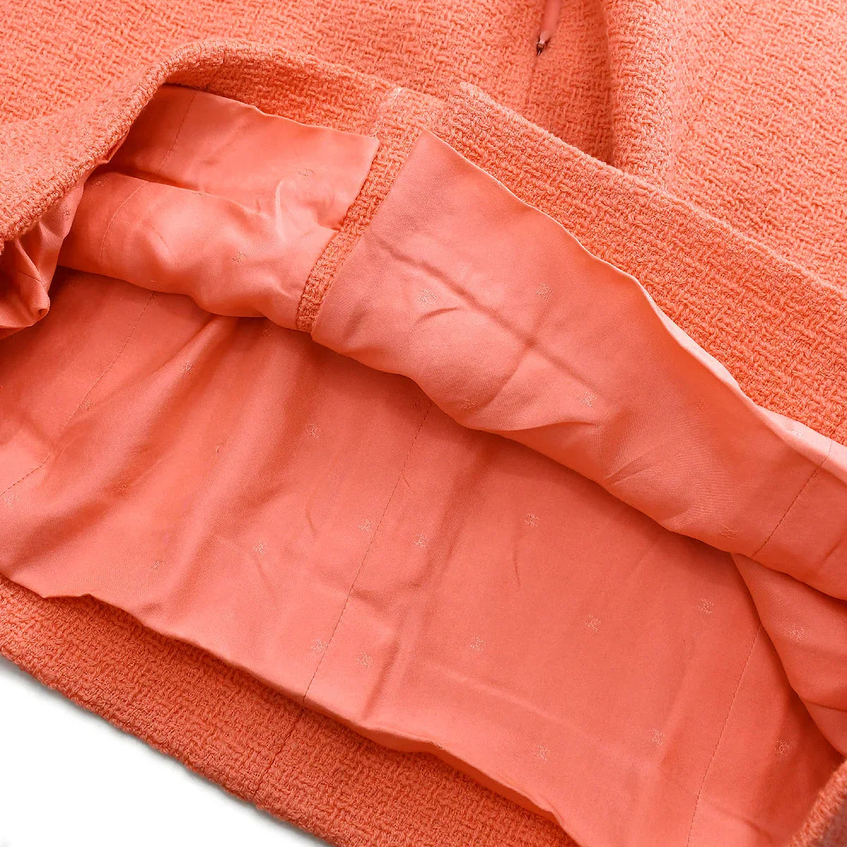 Chanel Setup Suit Jacket Skirt Pink 95C #44