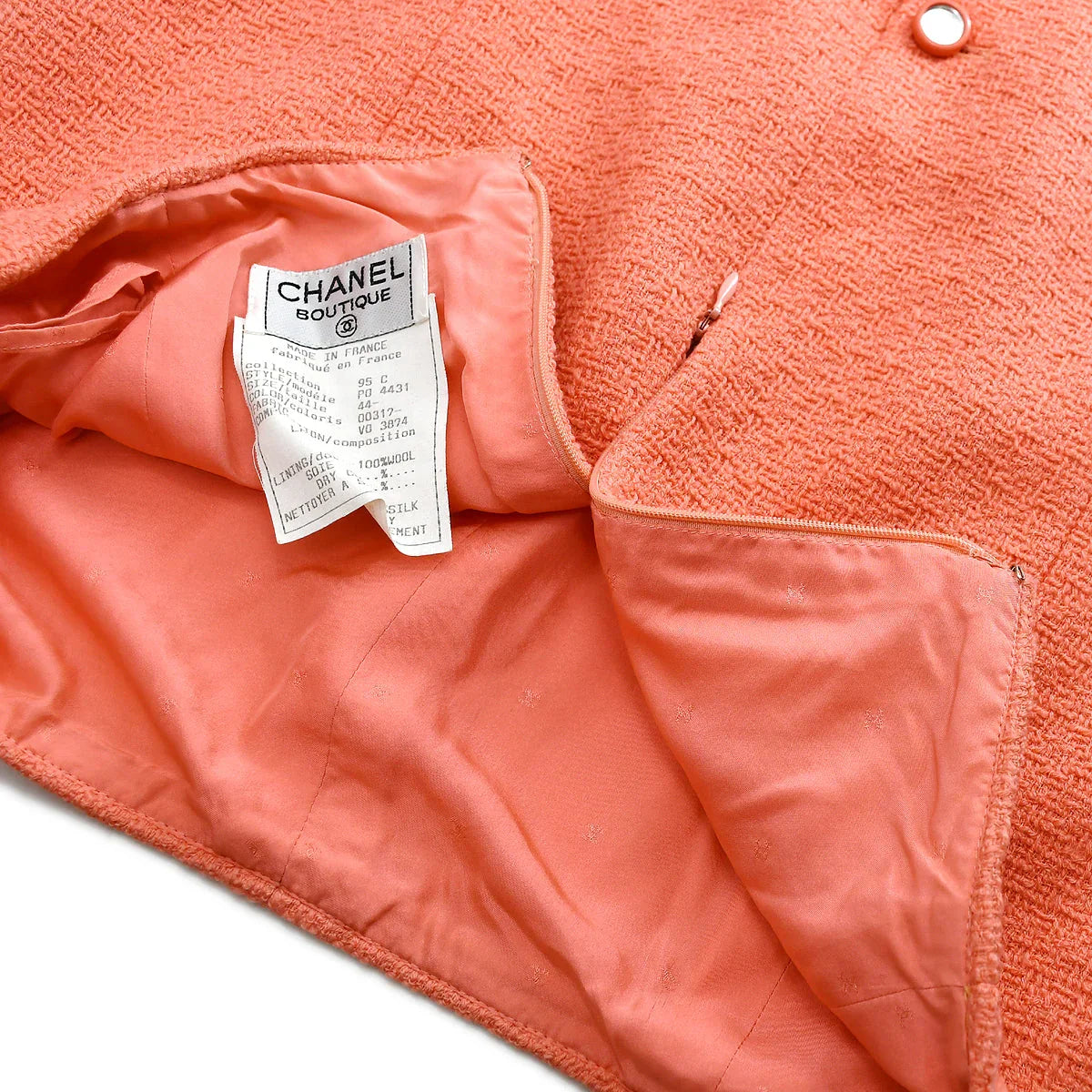 Chanel Setup Suit Jacket Skirt Pink 95C #44