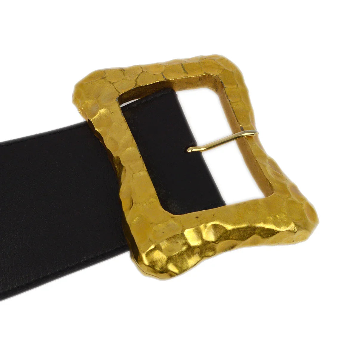 Chanel Buckle Belt Black 93P #70/28 Small Good