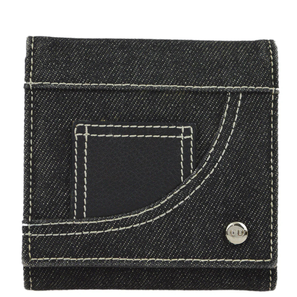 Christian Dior 2001 Indigo Denim Wallet Purse