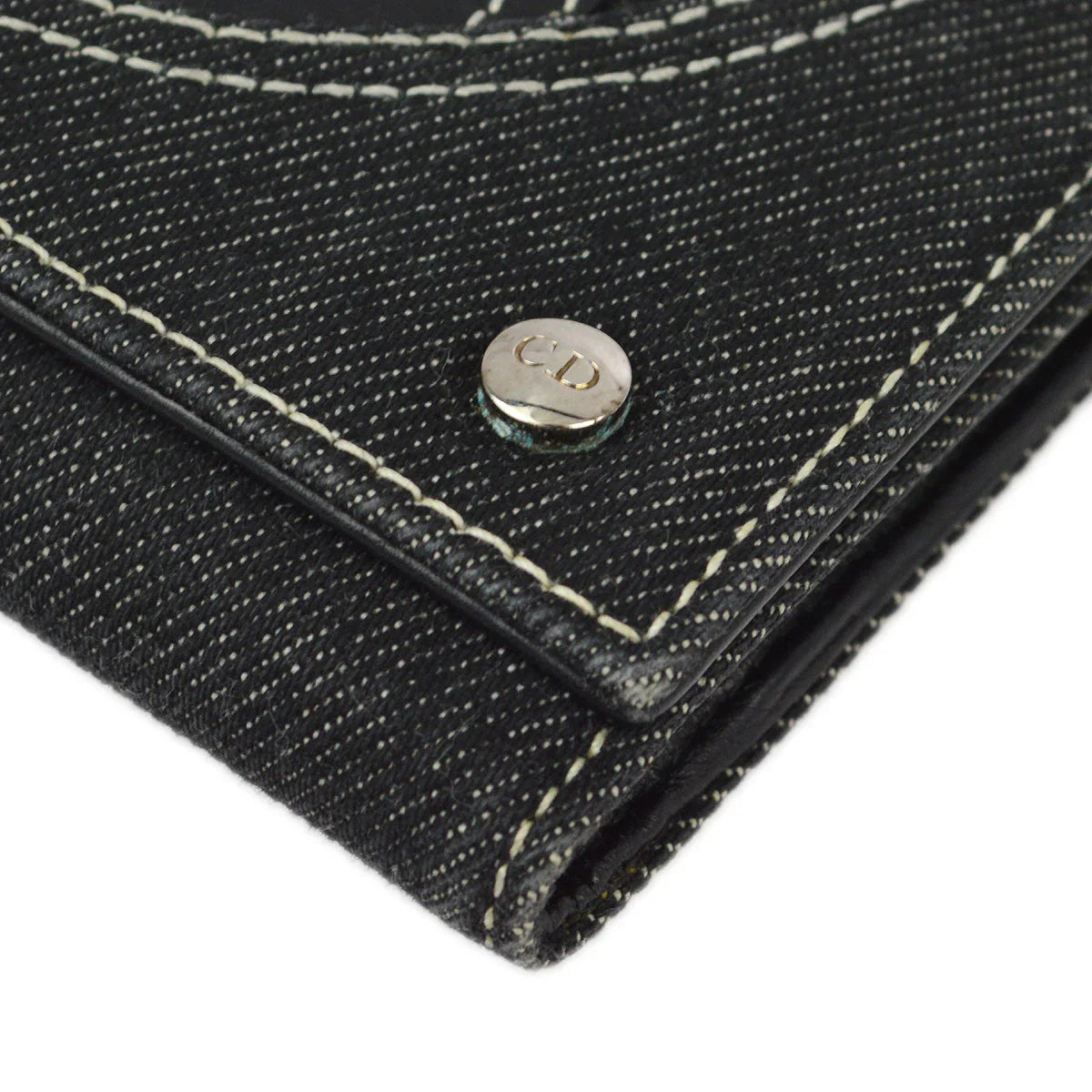 Christian Dior 2001 Indigo Denim Wallet Purse