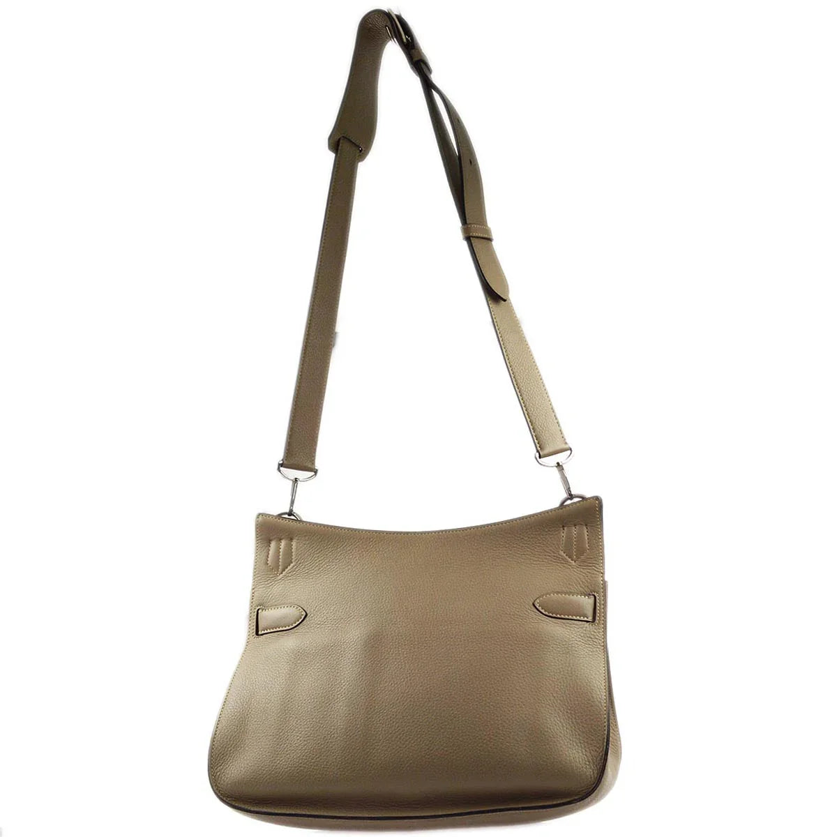 Hermes 2009 Tourterelle Taurillon Clemence Jypsiere 34 Shoulder Bag