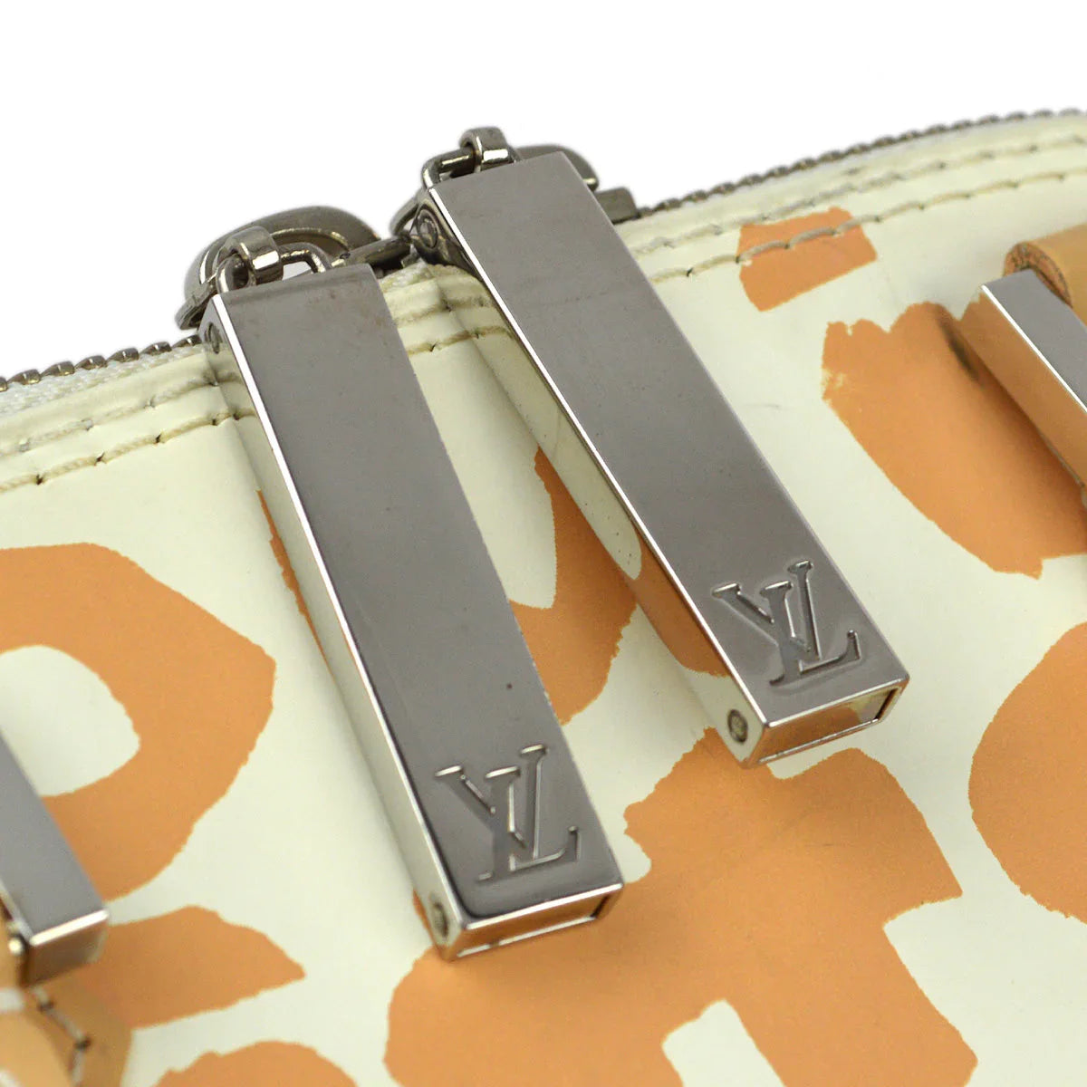 Louis Vuitton 2001 Beige Graffiti Alma PM Handbag M92178