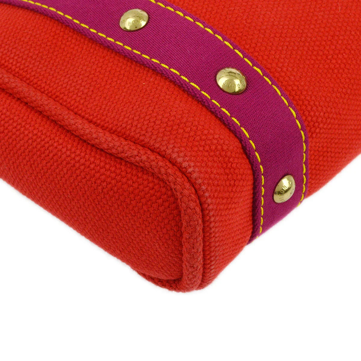 Louis Vuitton 2005 Red Purple Antigua Cabas PM Tote Bag M40037