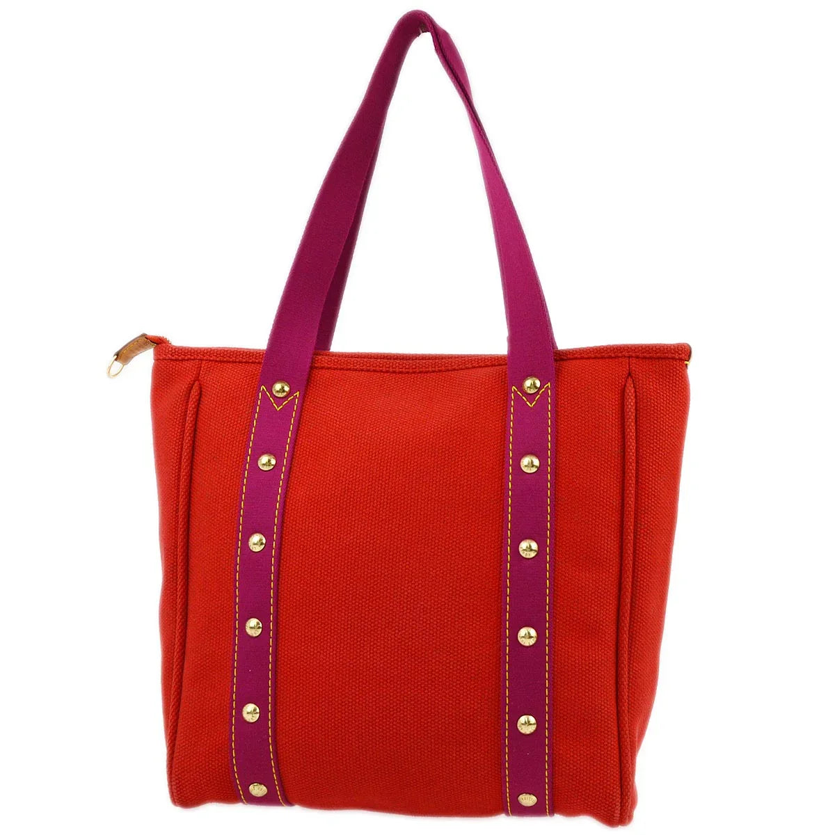 Louis Vuitton 2005 Red Purple Antigua Cabas MM Tote Bag M40034