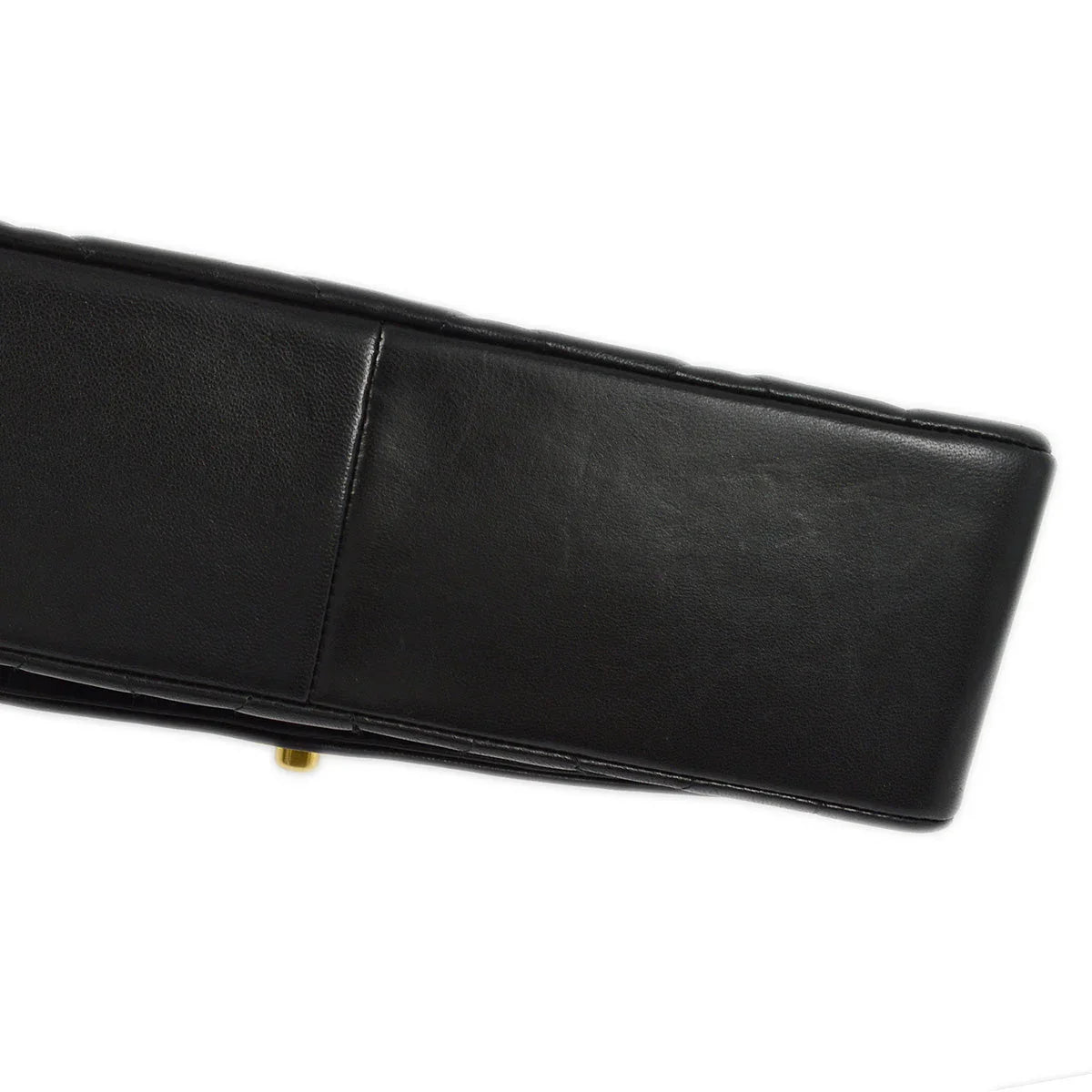 Chanel 1991-1994 Black Lambskin Medium Diana Shoulder Bag