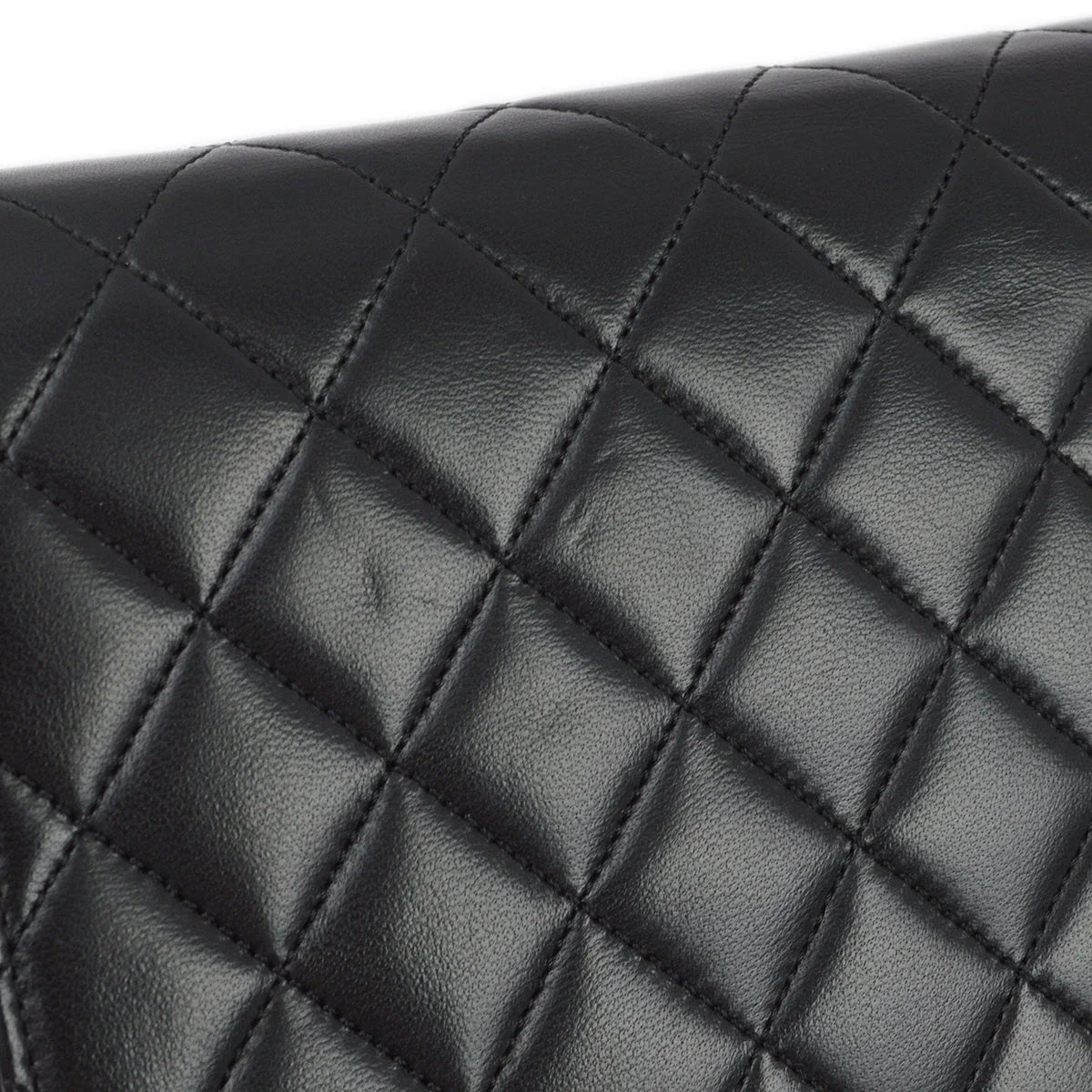 Chanel 2005-2006 Black Lambskin Turnlock Small Half Flap Shoulder Bag