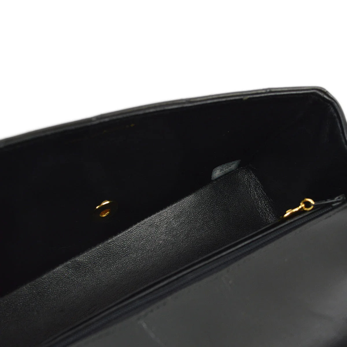 Chanel 1996-1997 Black Lambskin Small Diana Shoulder Bag