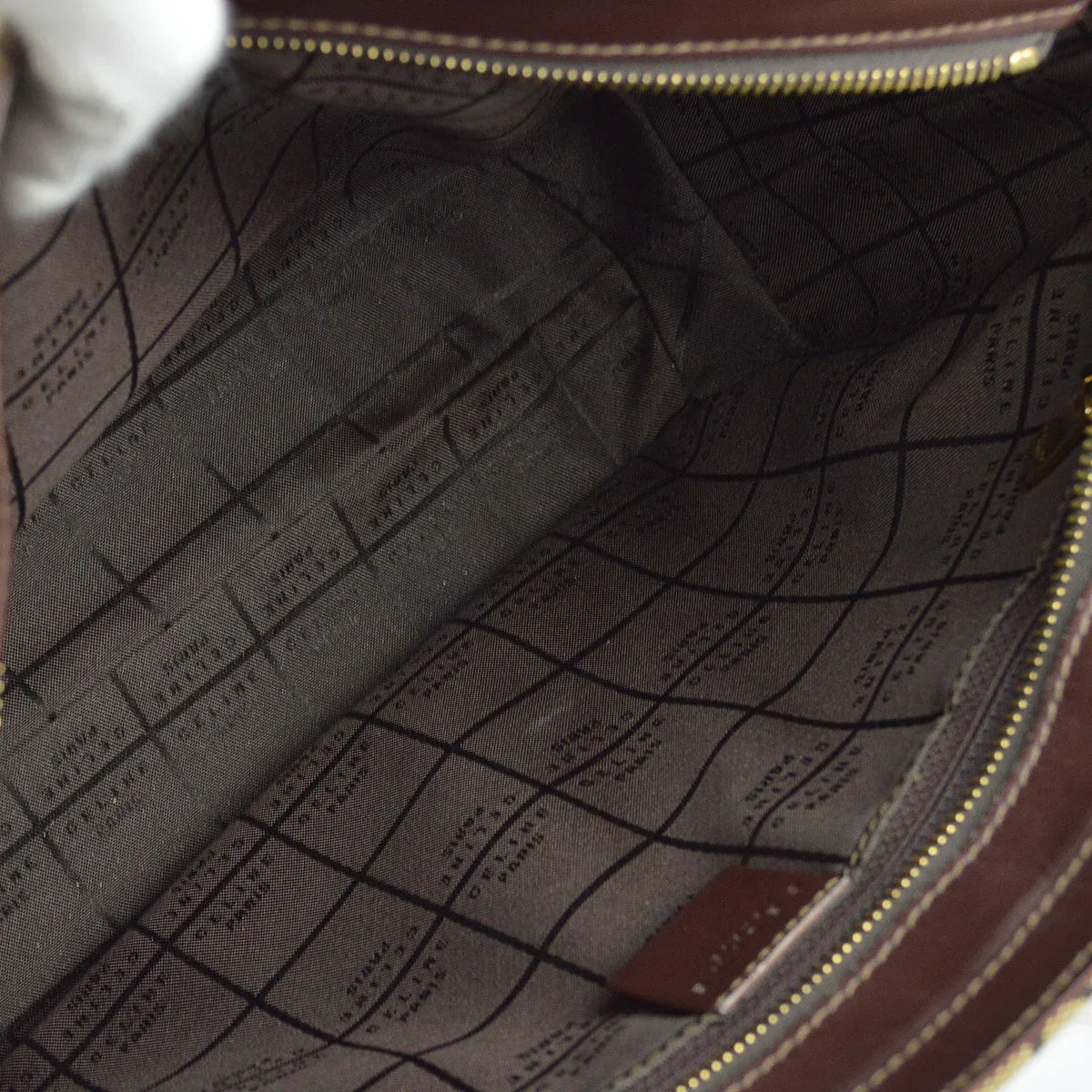 Celine Brown C Macadam Tote Handbag