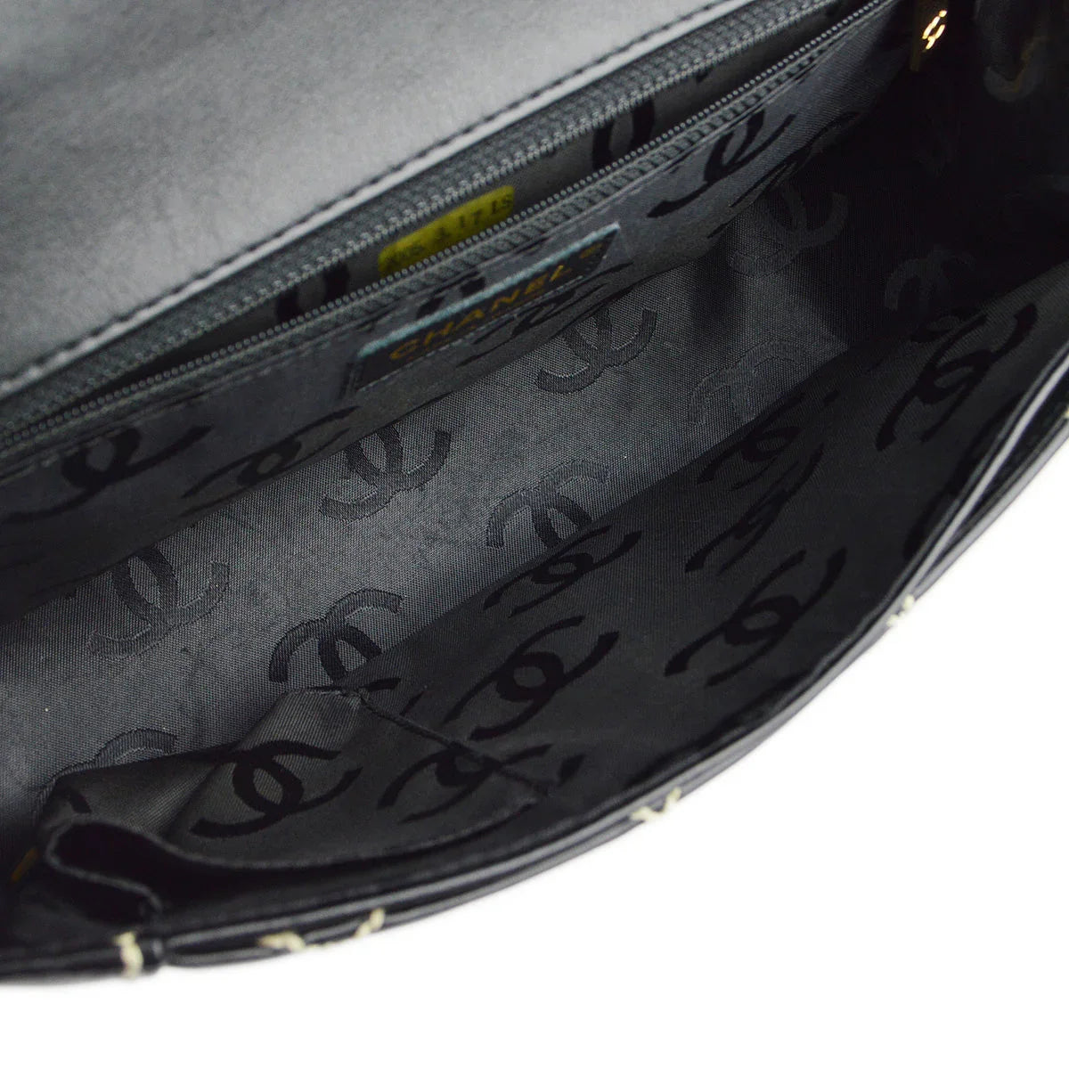 Chanel 2004-2005 Black Calfskin Wild Stitch Handbag