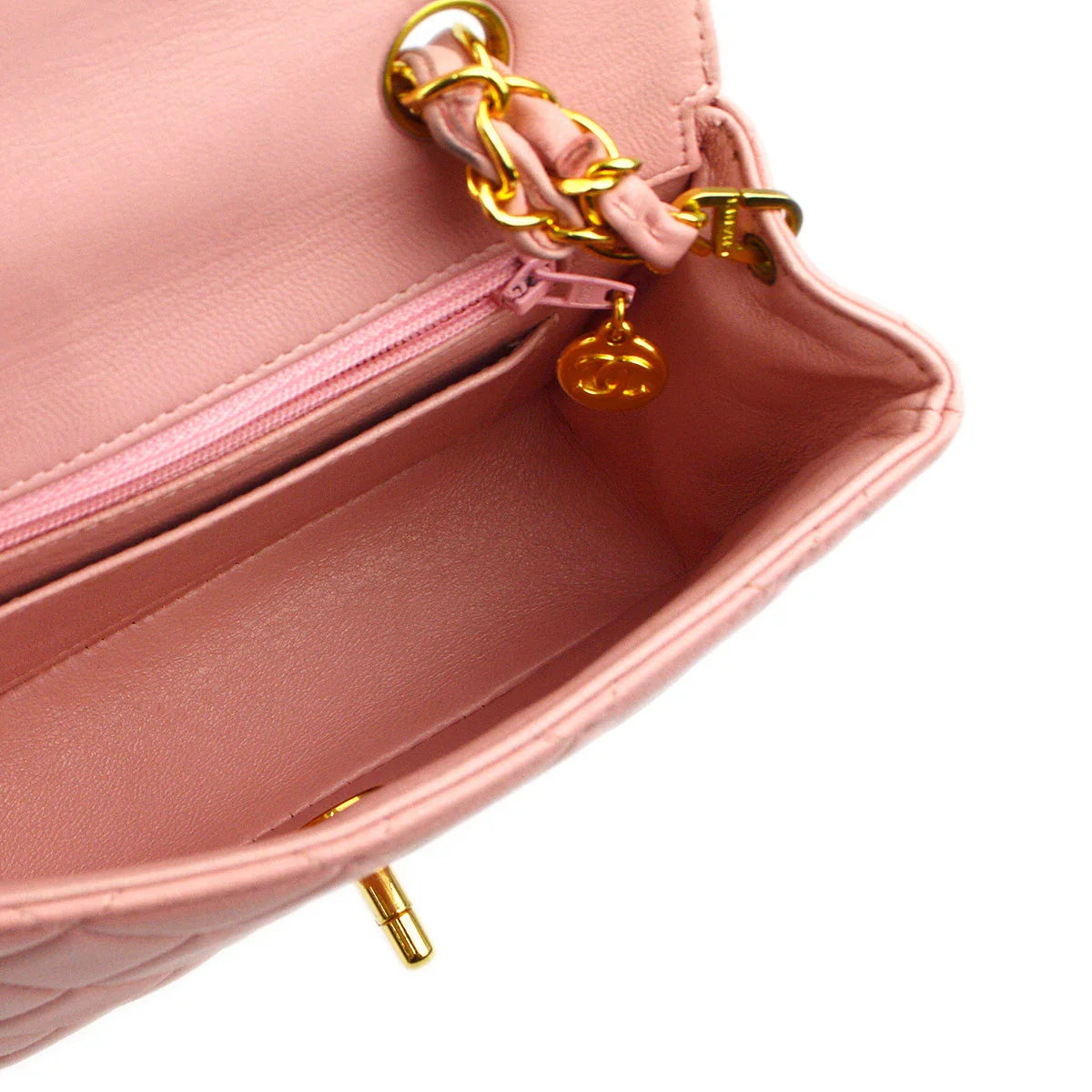 Chanel 1996-1997 Pink Lambskin Handbag