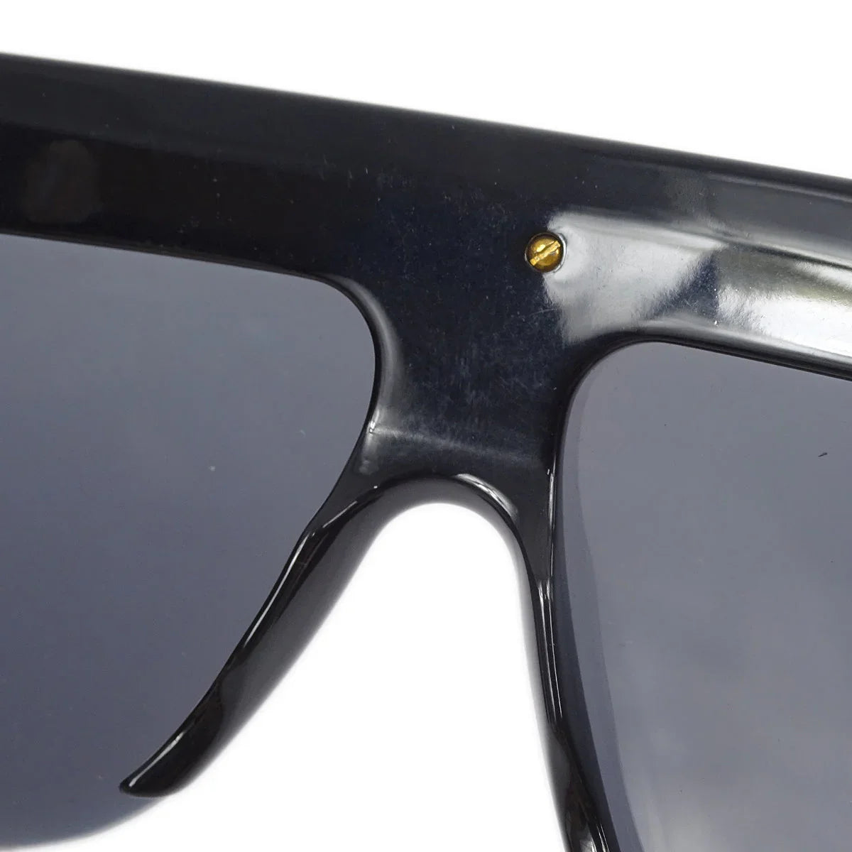 Chanel Chain Sunglasses Eyewear Black Small Good