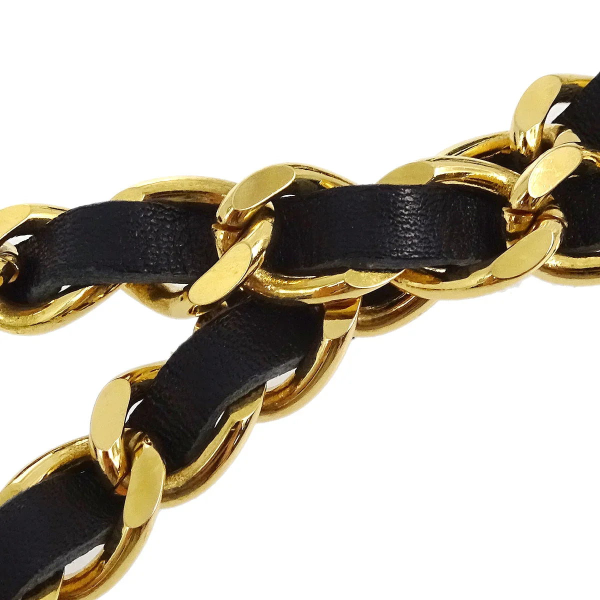 Chanel Chain Sunglasses Eyewear Black Small Good