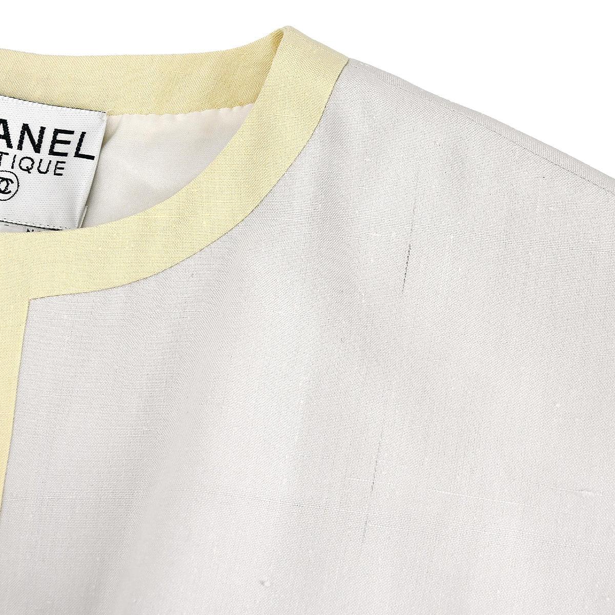 Chanel Setup Suit Jacket Dress Ivory 03 #38
