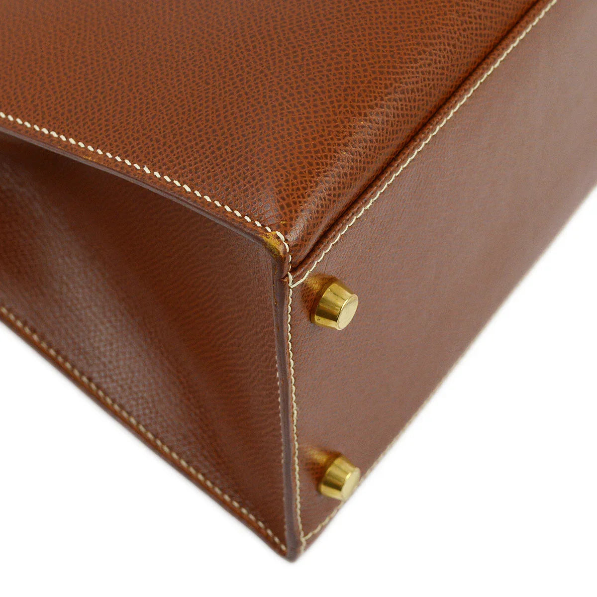 Hermes 2003 Noisette Veau Grain Lisse Kelly 32 Sellier Handbag