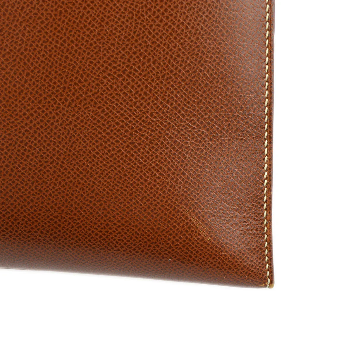 Hermes 2003 Noisette Veau Grain Lisse Kelly 32 Sellier Handbag