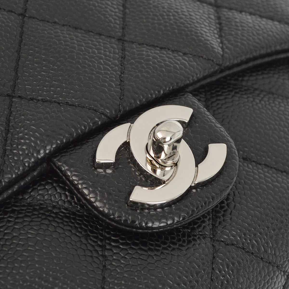 Chanel 2006-2008 Black Caviar Handbag