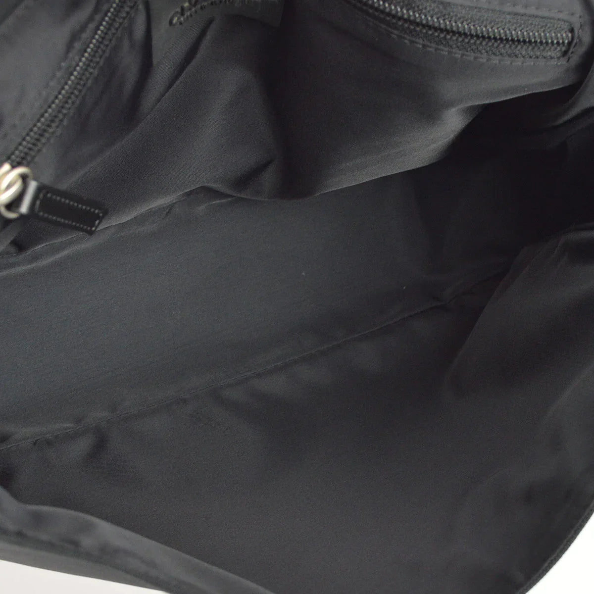 Chanel 2004-2005 Black Felt Nylon Sport Line 2way Shoulder Handbag