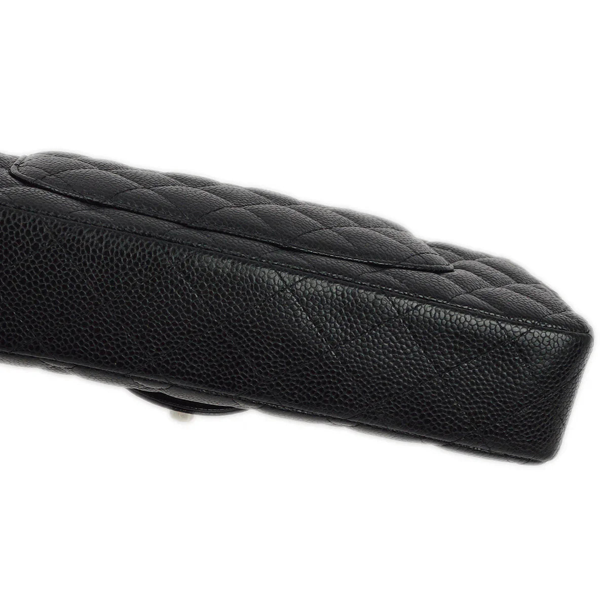 Chanel 2008-2009 Black Caviar East West Shoulder Bag