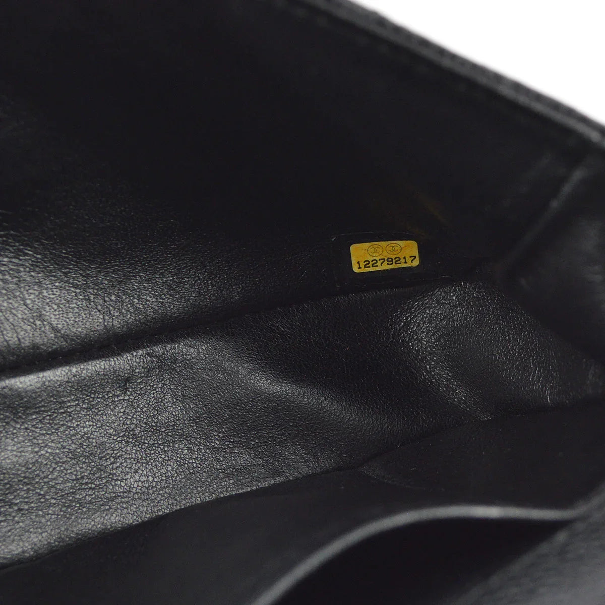 Chanel 2008-2009 Black Caviar East West Shoulder Bag
