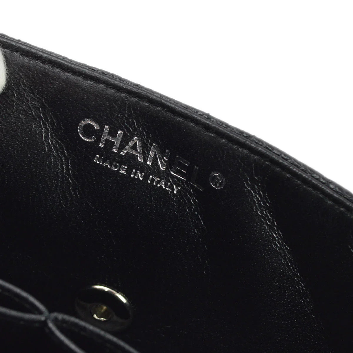Chanel 2008-2009 Black Caviar East West Shoulder Bag