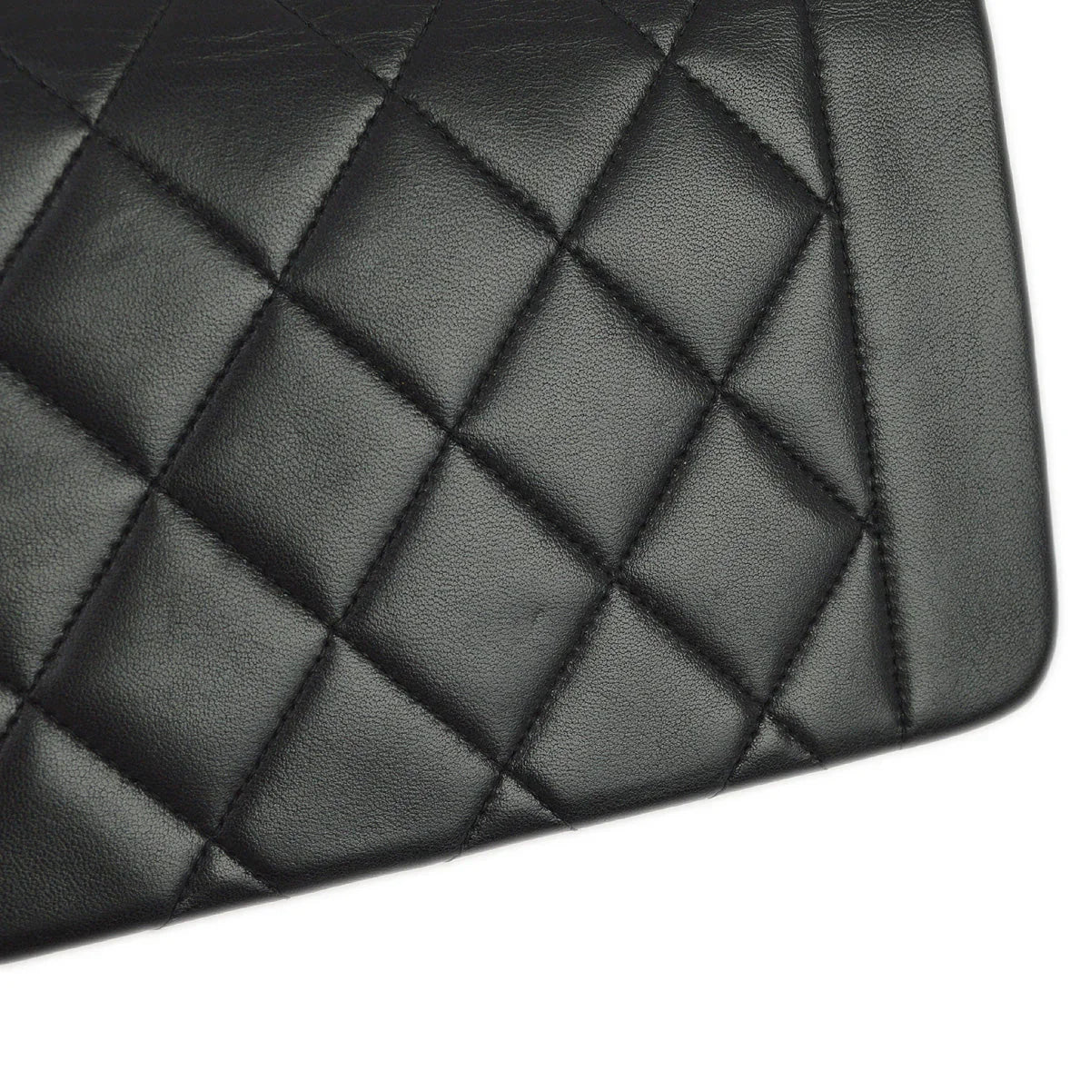Chanel 1996-1997 Black Lambskin Small Diana Shoulder Bag