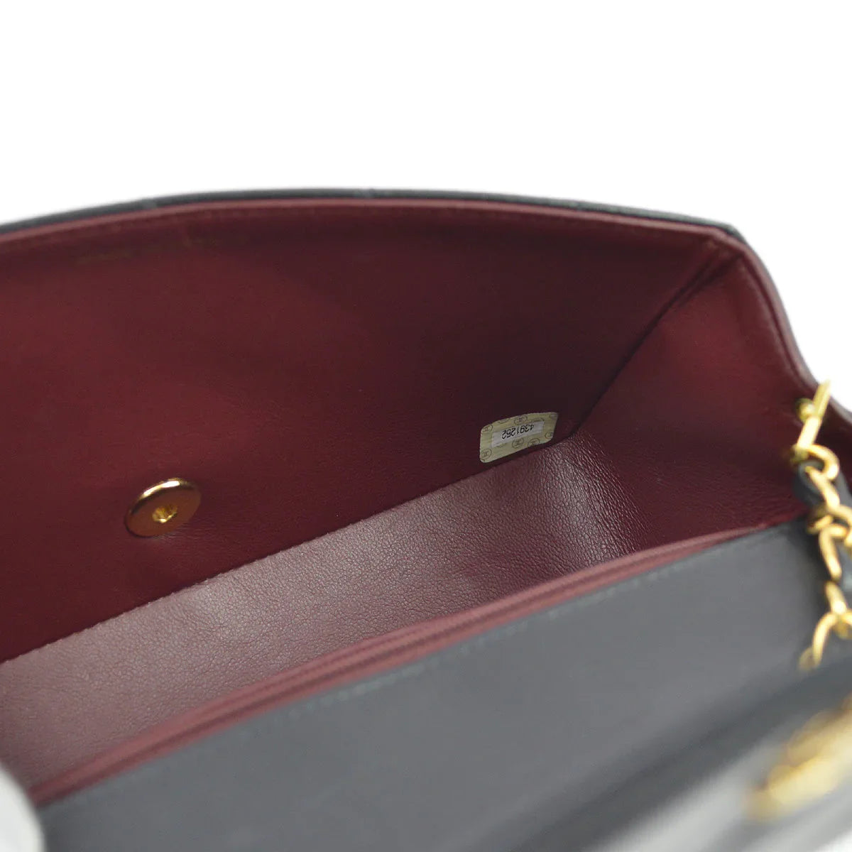 Chanel 1996-1997 Black Lambskin Small Diana Shoulder Bag