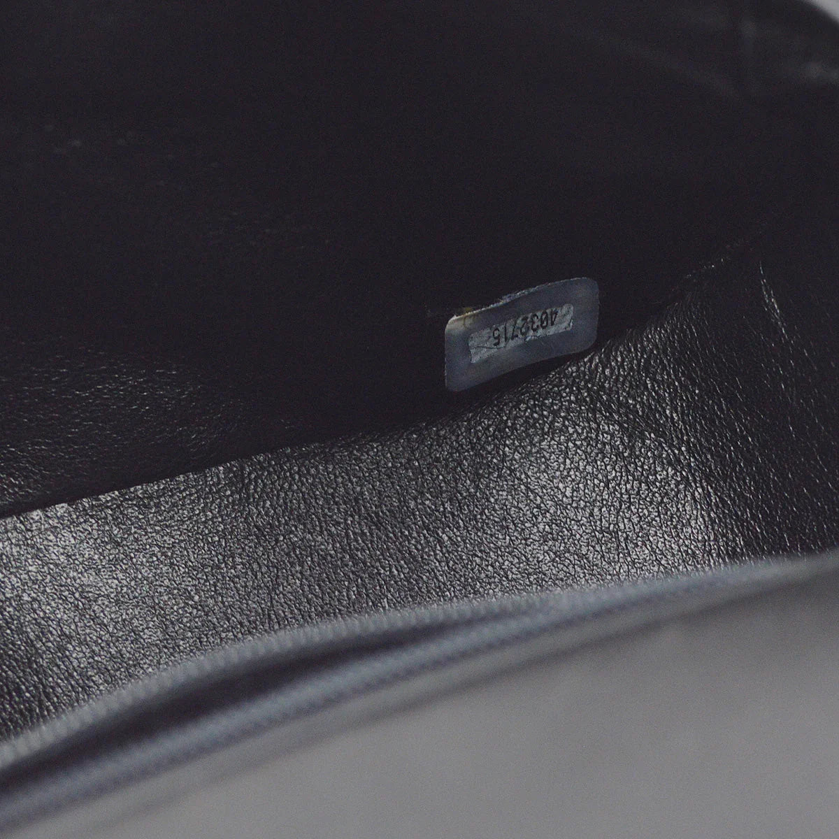 Chanel 1996-1997 Black Lambskin Chain Handbag