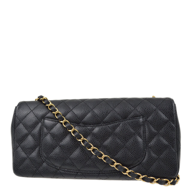 Chanel 2006-2008 Black Caviar East West Shoulder Bag – AMORE