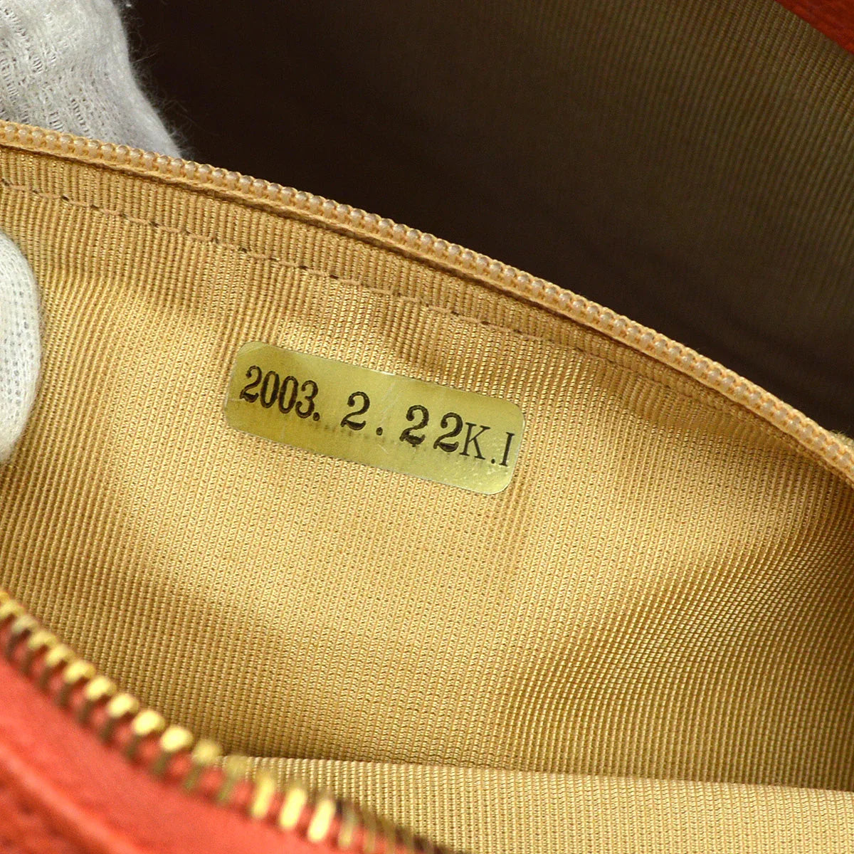 Chanel 2003-2004 Scarlet Caviar Bowling Bag 27