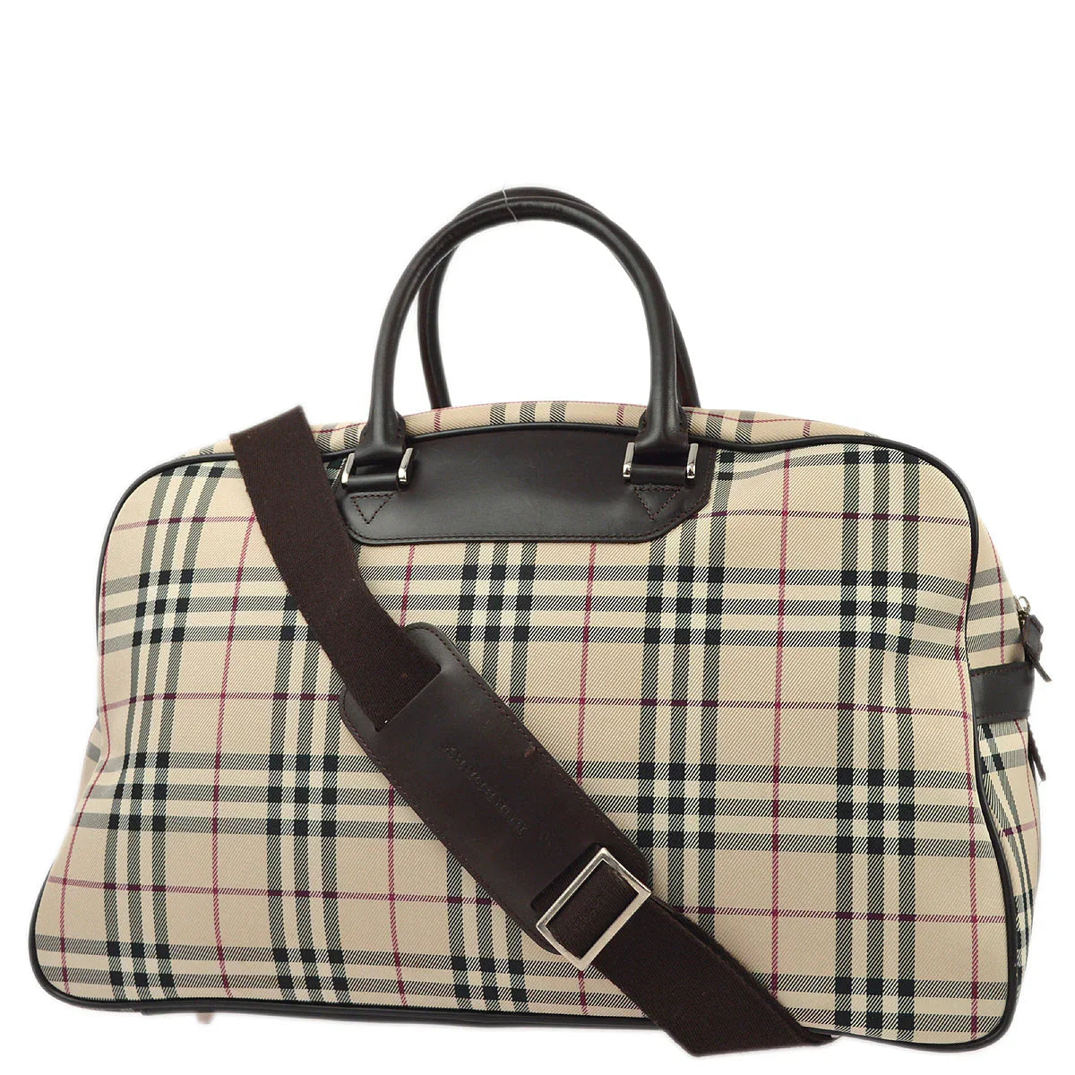 Burberry Beige Burberry Check 2way Duffle Shoulder Handbag