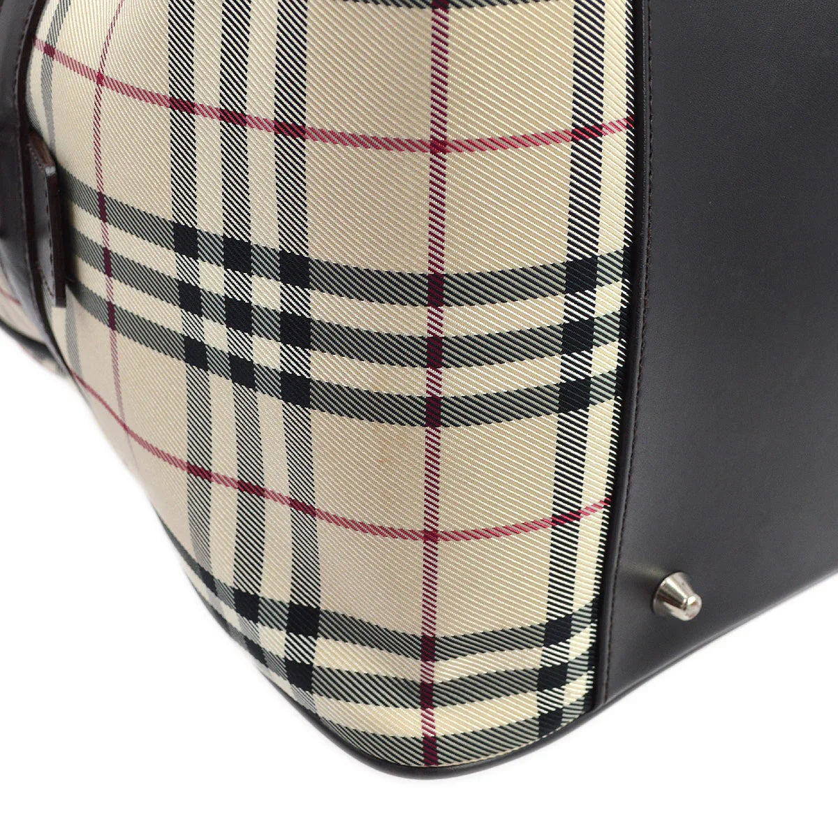 Burberry Beige Burberry Check 2way Duffle Shoulder Handbag