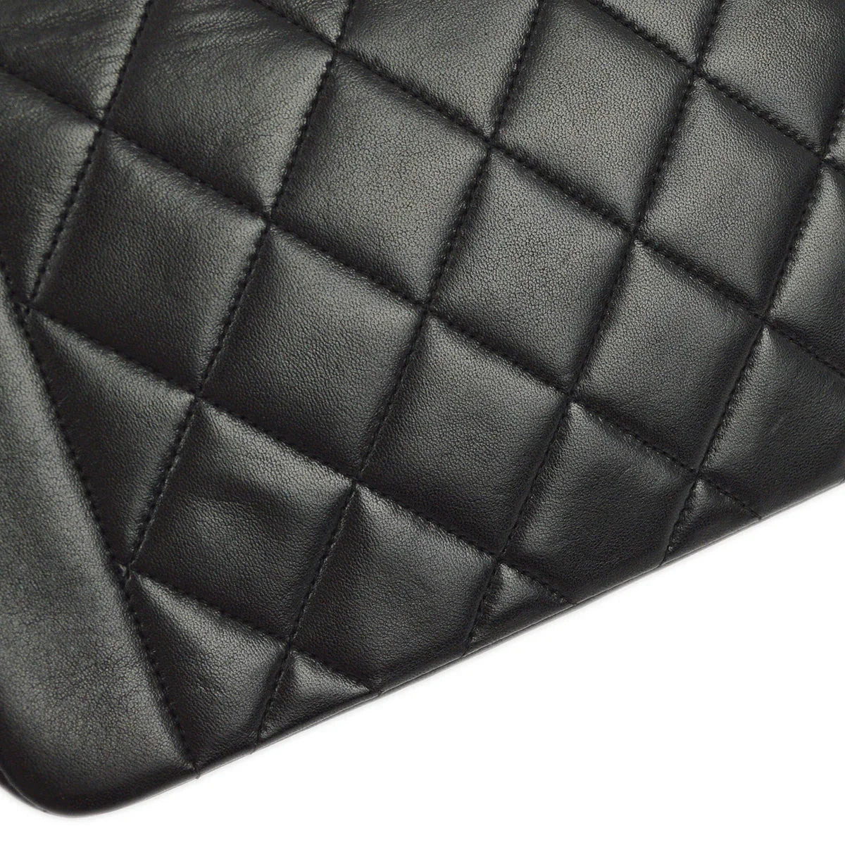 Chanel 1994-1996 Black Lambskin Small Diana Shoulder Bag