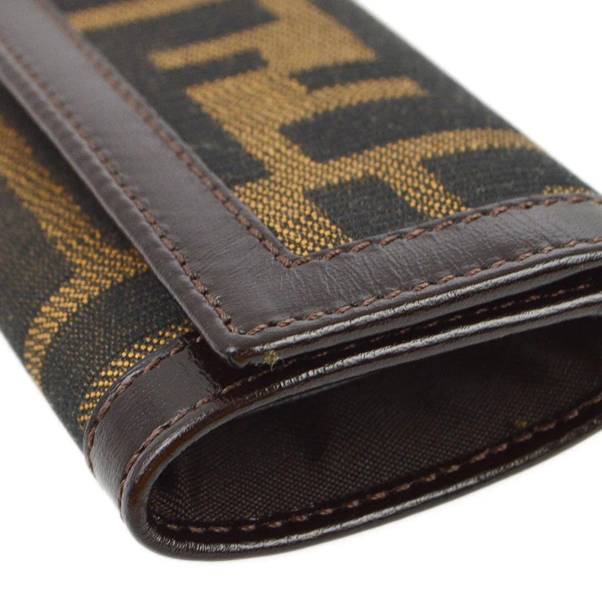 Fendi 2000 Brown Zucca Six Hook Key Case Small Good