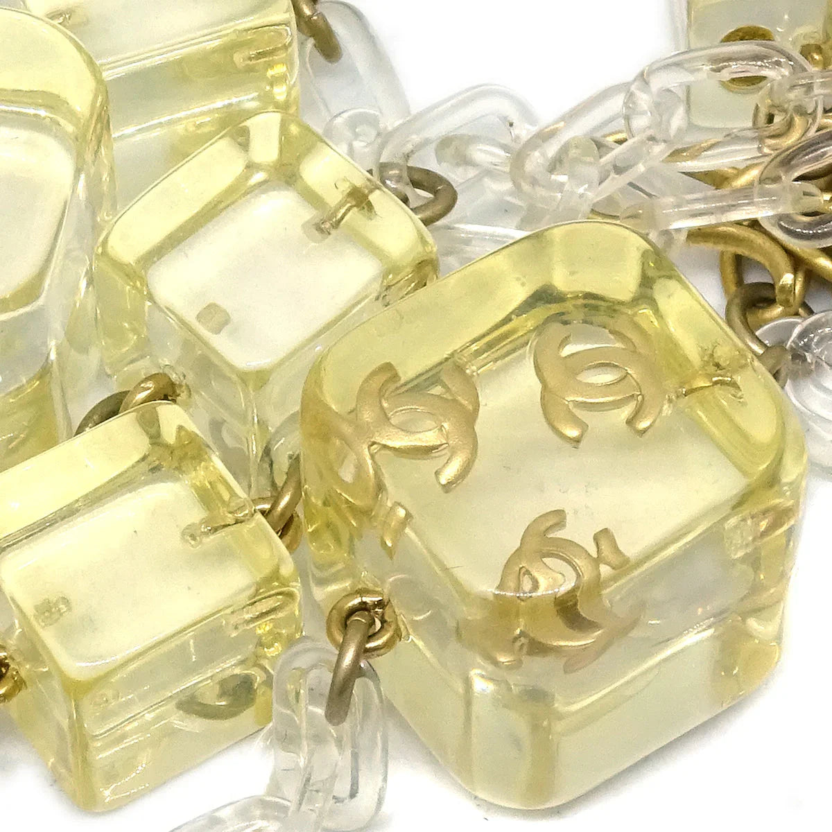 Chanel CC Pendant Necklace Yellow 01P