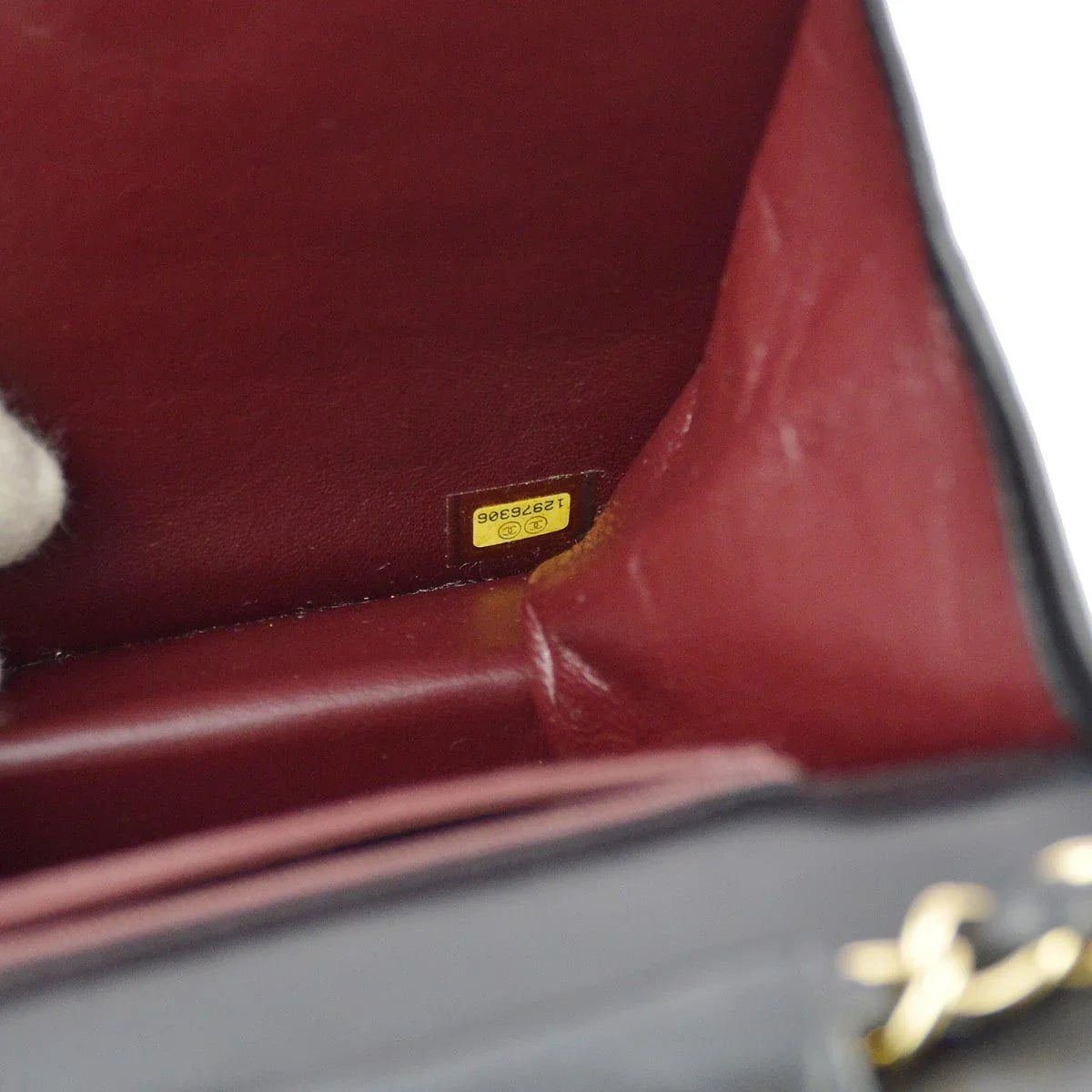 Chanel 2008-2009 Black Lambskin Turnlock Medium Half Flap Shoulder Bag