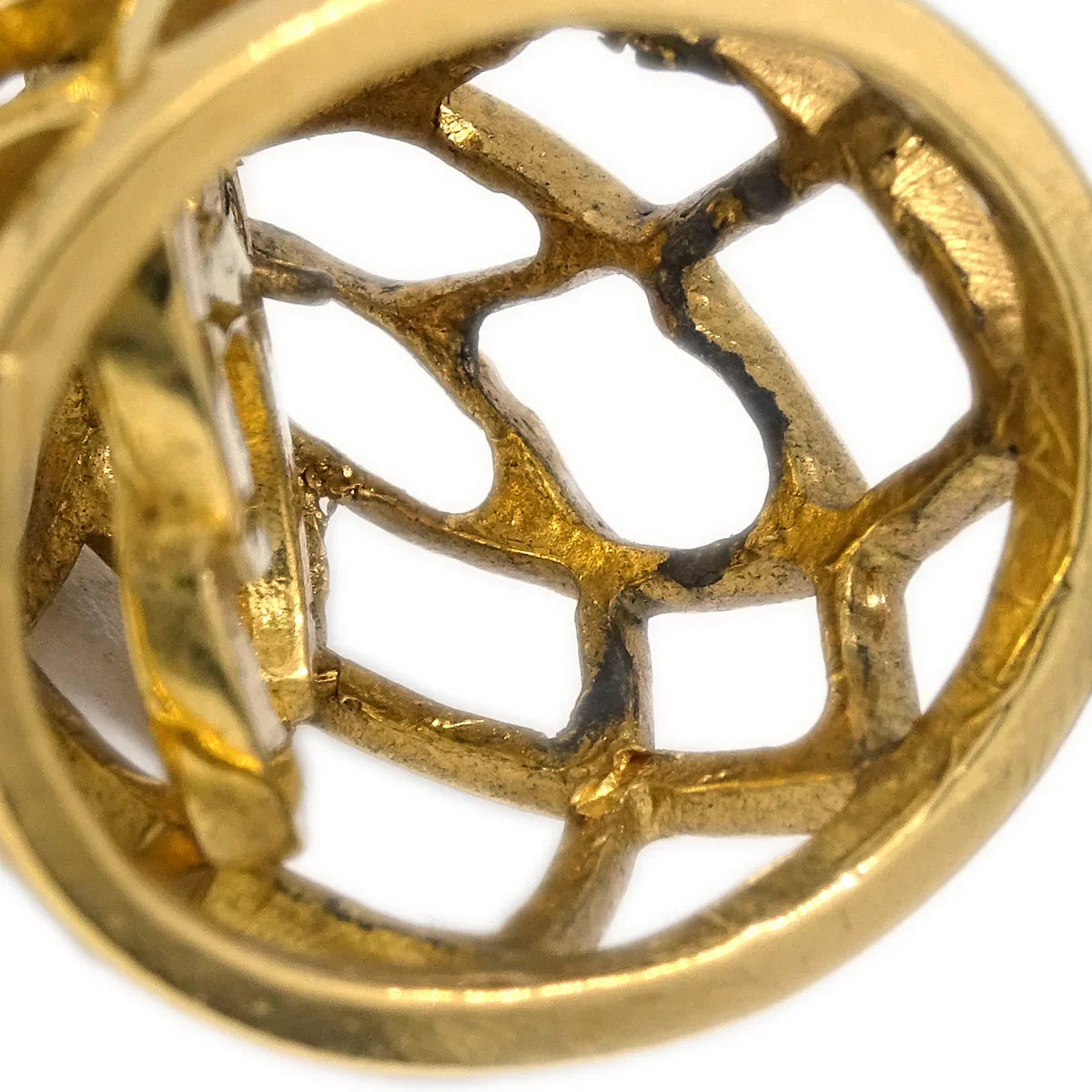 Chanel Gold Bell Dangle Earrings Clip-On