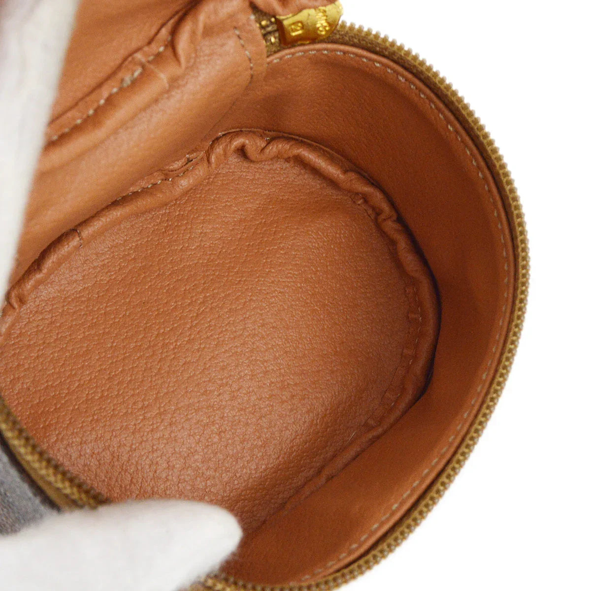 Celine Brown Macadam Vanity Handbag