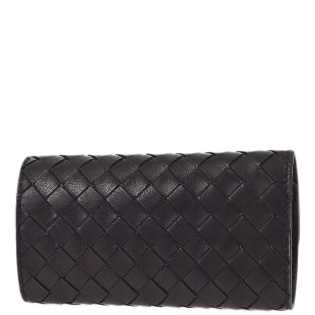 Bottega Veneta Intrecciato Key Case Black Small Good