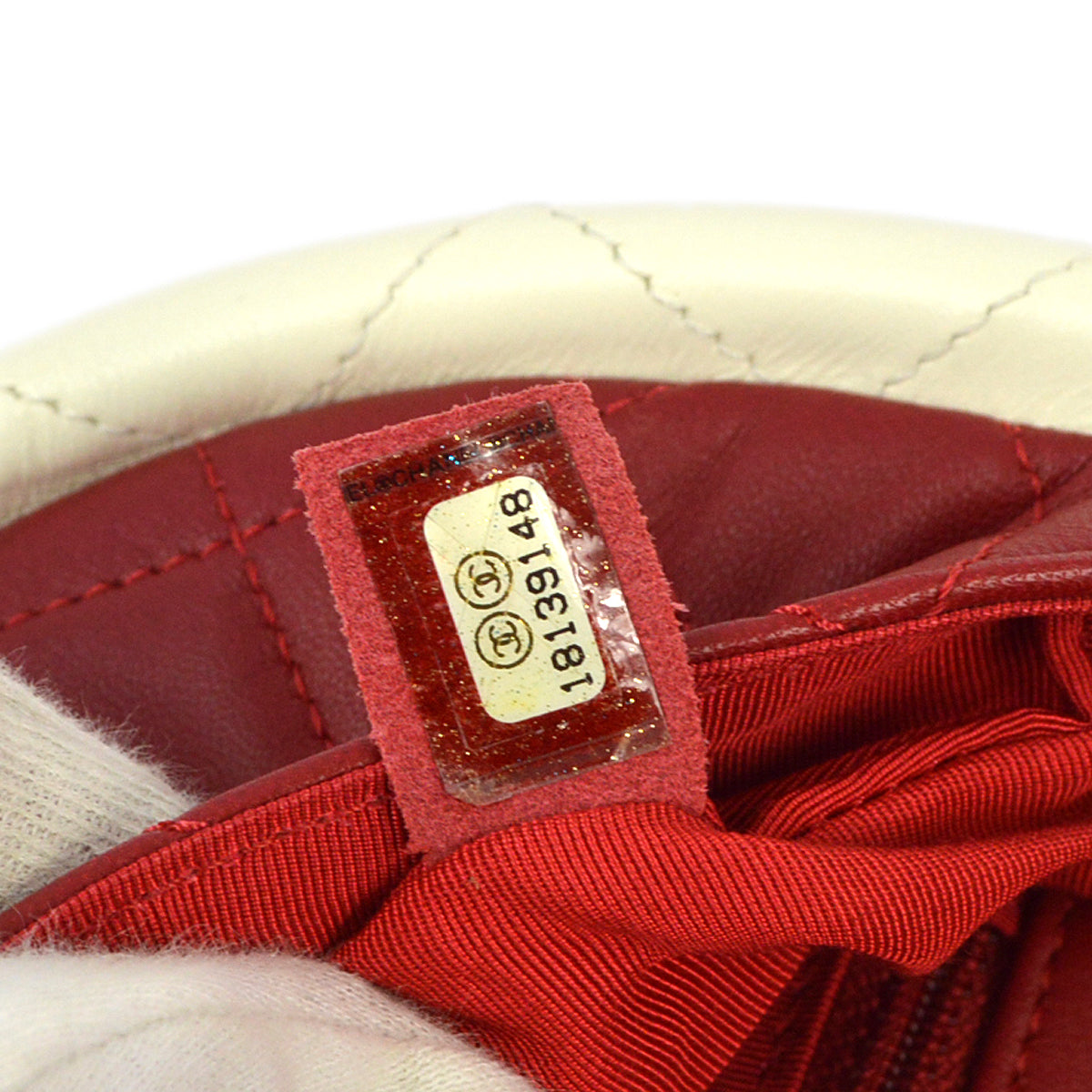 Chanel 2013-2014 Red Lambskin Small Hula Hoop Handbag