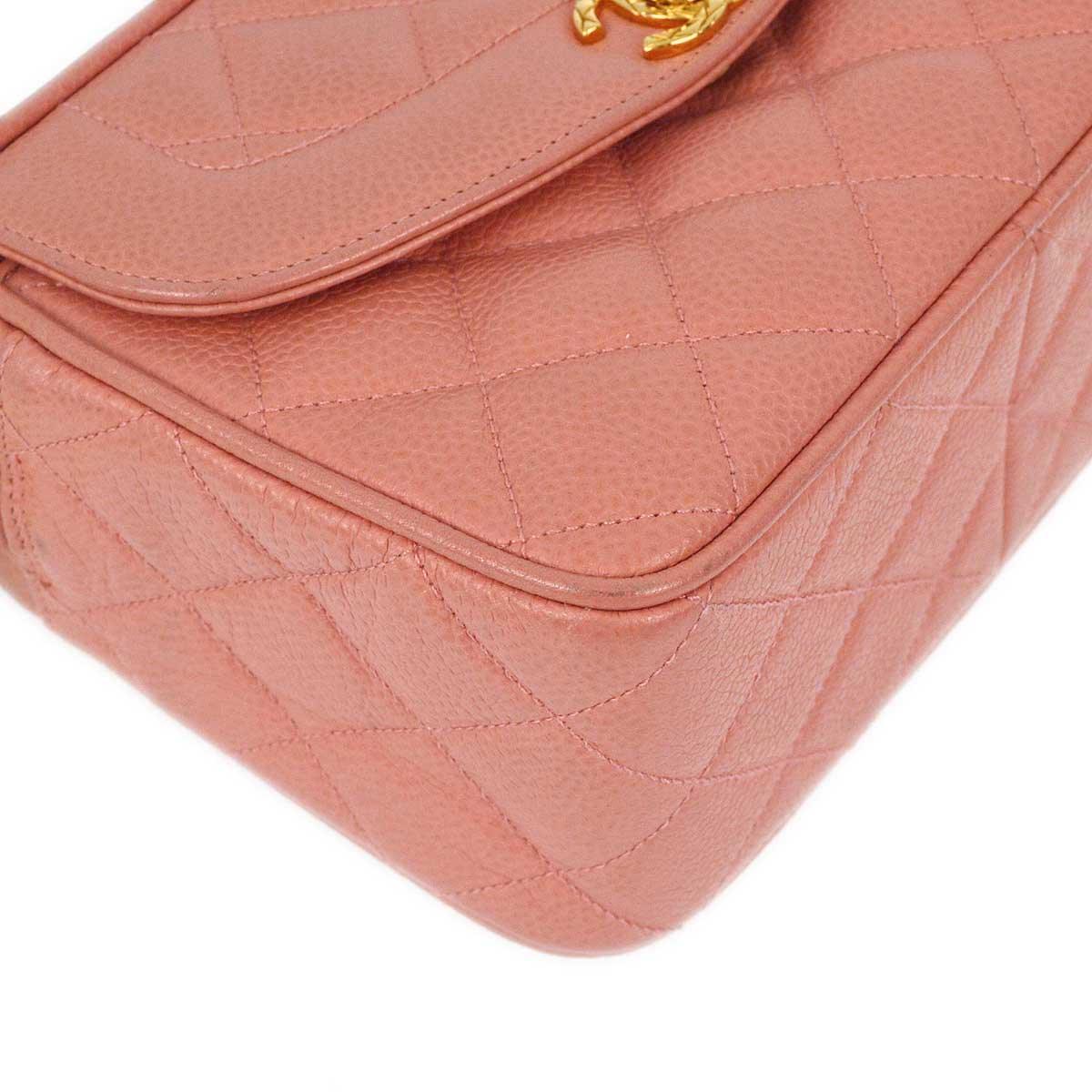 Chanel 1991-1994 Pink Caviar Camera Bag Mini